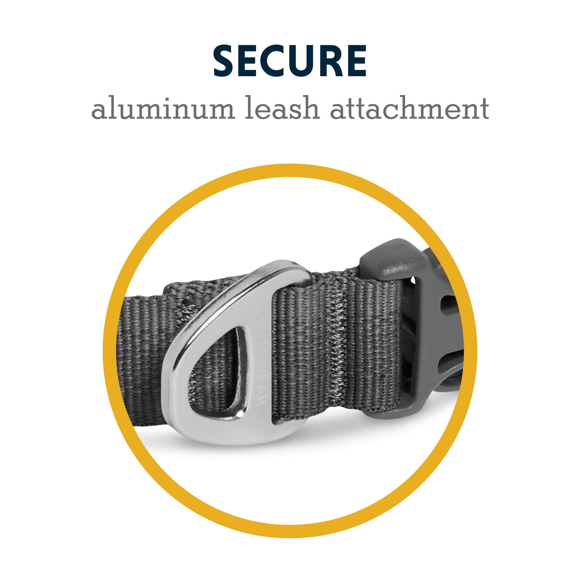 Ruffwear, Front Range Dog Collar, Durable And Comfortable Collar For Everyday Use, Twilight Grey, 20''-26''