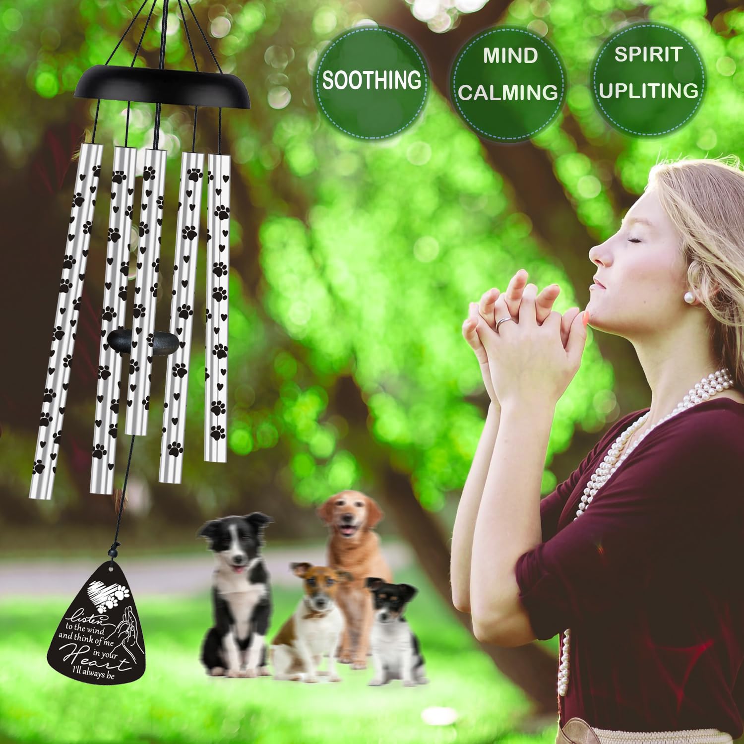 Dog Memorial Gifts For Loss Of Dog Pet Bereavement Sympathy Gift Memorial Gifts For Dogs Wind Chime In Memory Of Dog Remembrance