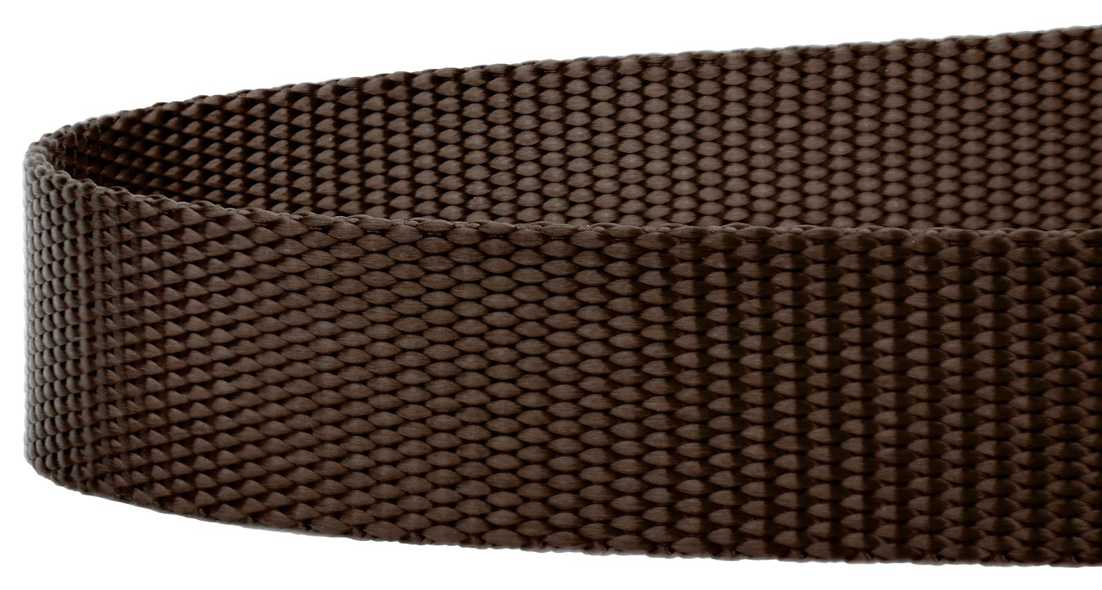 Country Brook Petz - 1 Inch Solid Color Nylon Dog Leash - Durable Clip - Soft Handle (1 Inch Wide, 6 Foot, Brown)