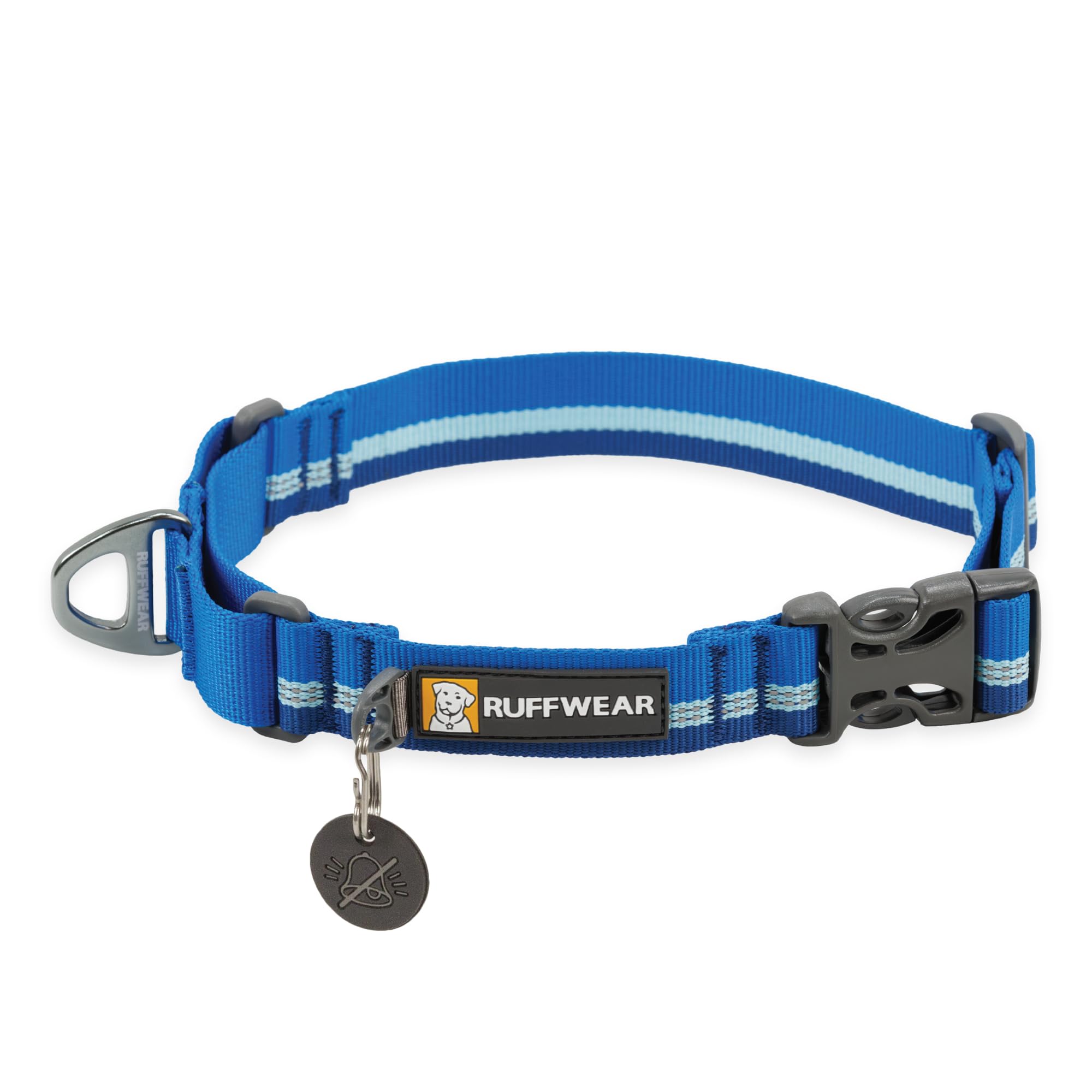Ruffwear, Web Reaction Dog Collar, Martingale Collar For On-Leash Walking, Blue Pool, 11''-14''
