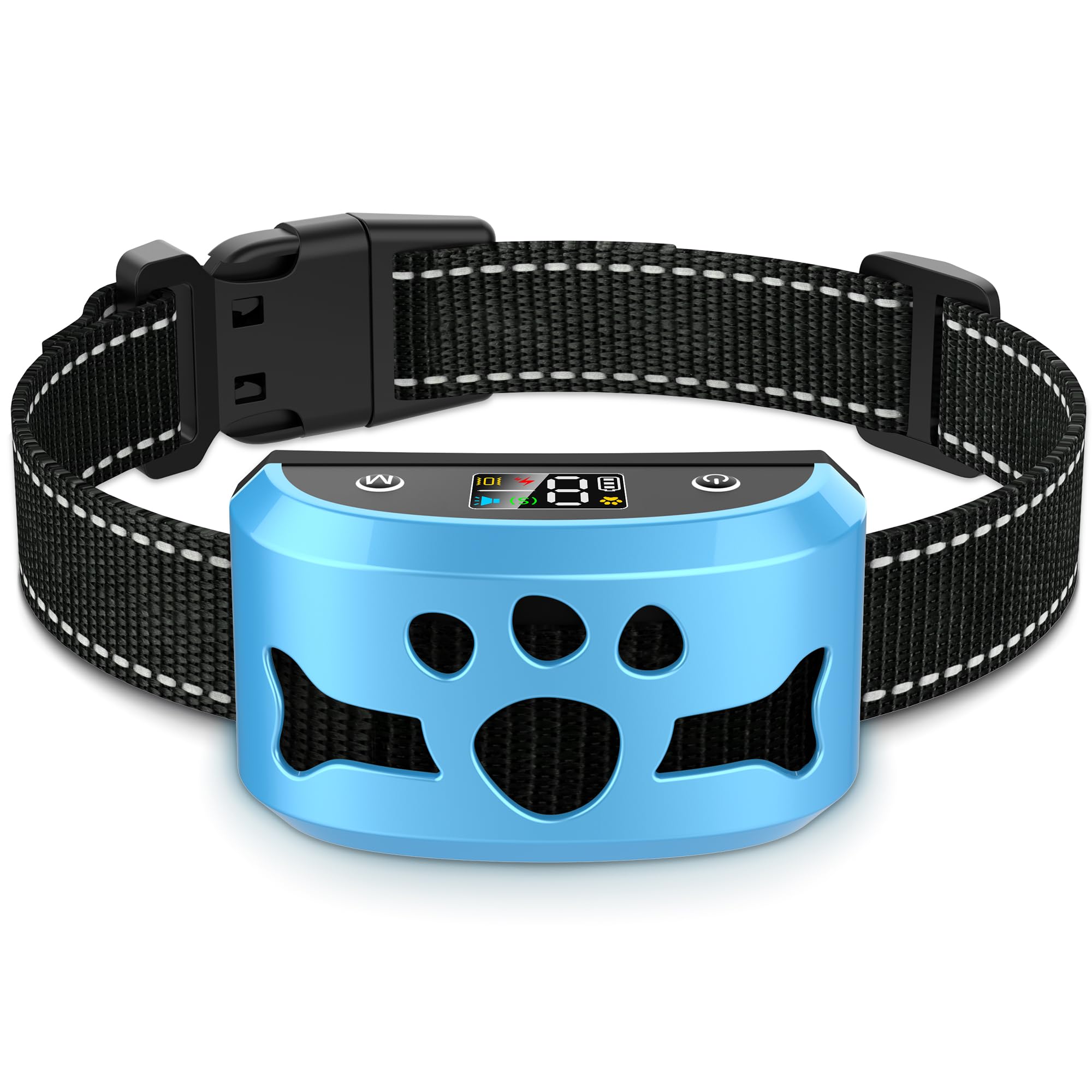 Dog Bark Collar,Bxq Bark Collar For Large Dog With 4 Training Modes And 8 Sensitivity, Rechargeable Humane Barking Collar With 8