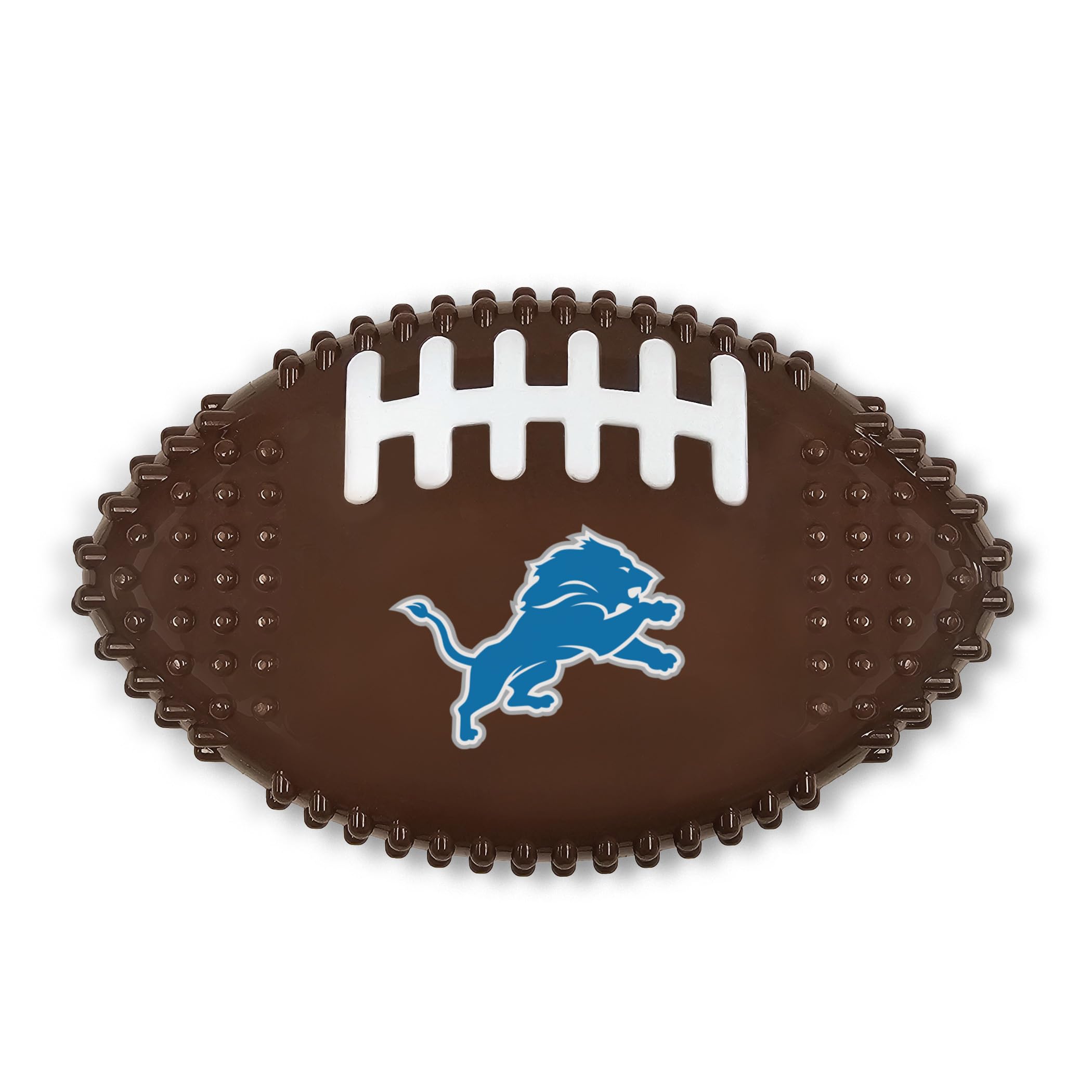 Nfl Detroit Lions Mega- Chew Hard Nylon Bacon-Flavored Dog Bone Football Chew Toy Interactive Tasty Fun Dog Chewy Toys Indestruc