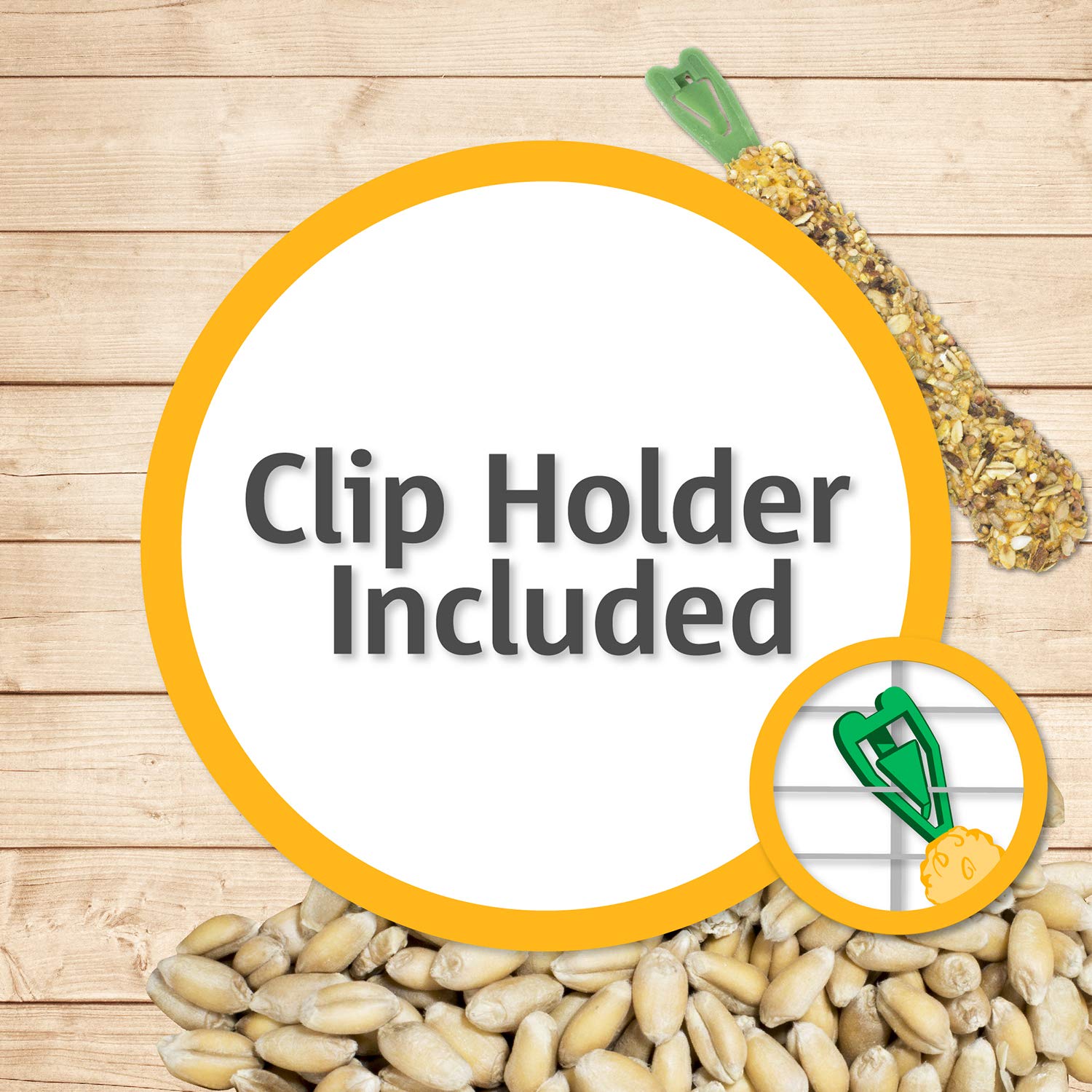 Vitakraft Rabbit/Guinea Pig Popped Grains Treat Sticks - Wild Berry Glaze - 3Oz, Brown (31716)