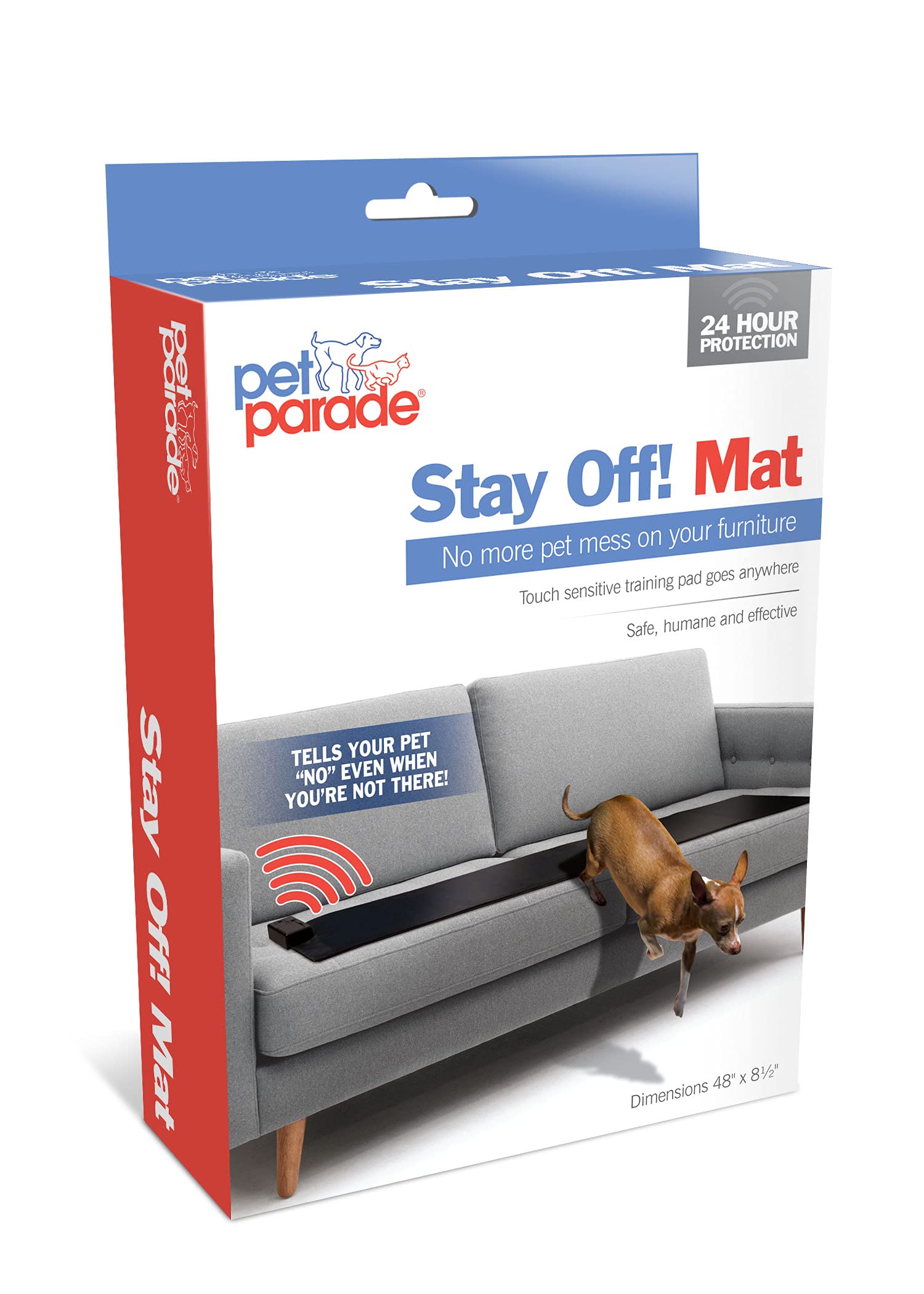 Pet Parade Stay Off! Mat - Indoor Pet Training Sonic Repellent For Dogs And Cats, Browns, 1 Count (Pack Of 1)