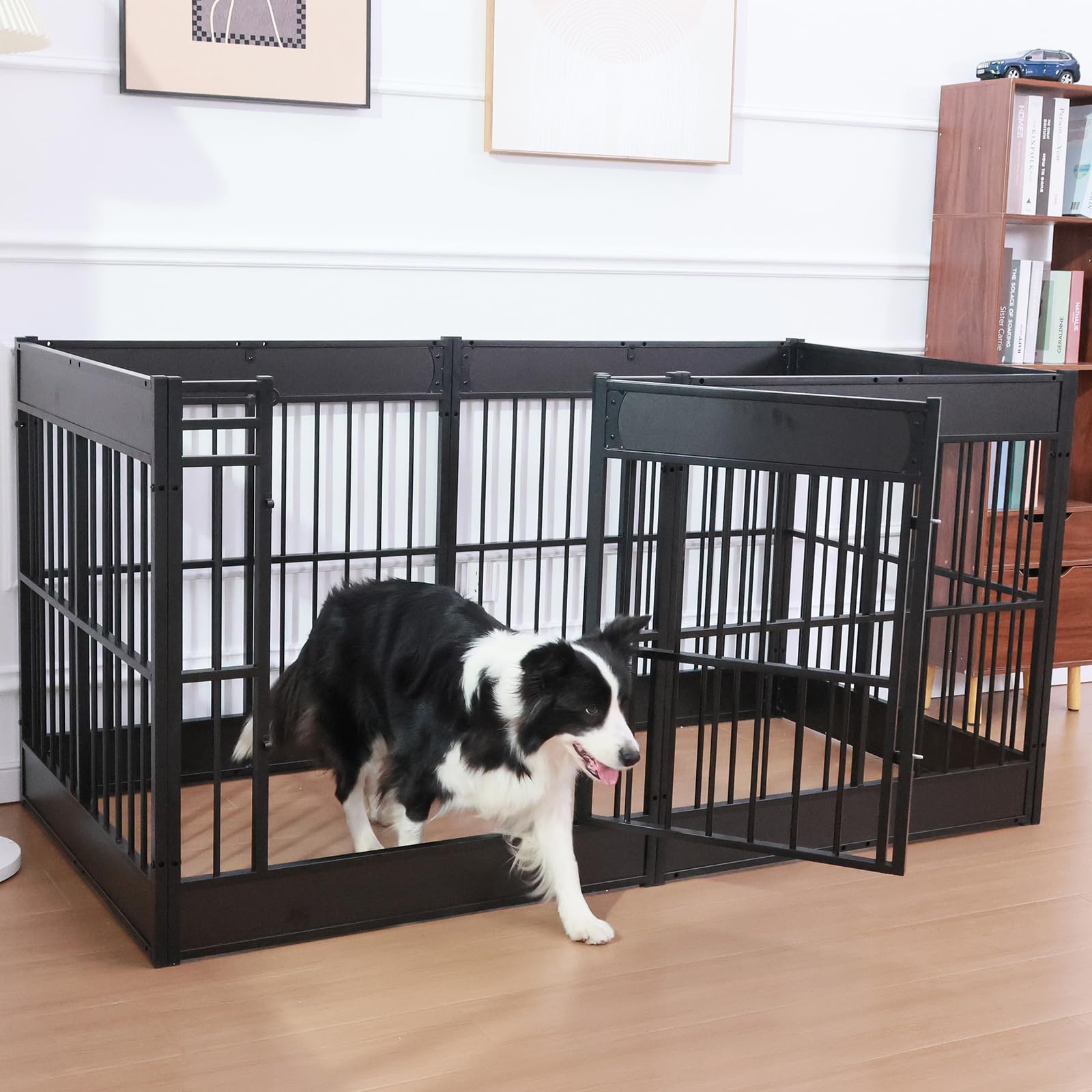 Dog Playpen, 35.4' Height Dog Pen Indoor, Heavy Duty, Safe And Sturdy, Furniture Style Puppy Pen