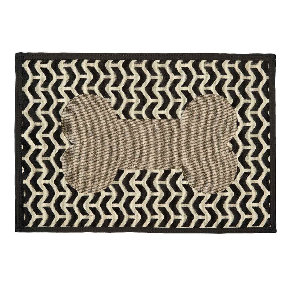 Loving Pets 73807566: Bella Fashion Mats, Geometric Bones Brown