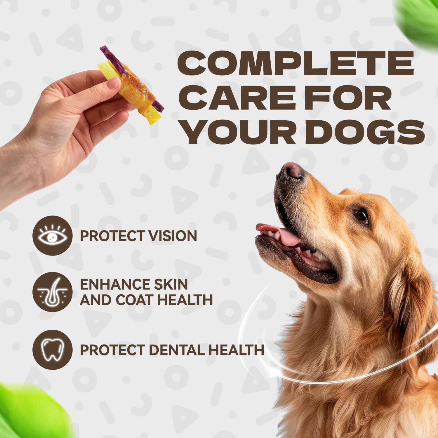 KUADELRO Chicken Wrapped Double Sweet Potato Dog Treats, Real Chicken Jerky Training Treats High Protein Dog Soft Chews for Smal