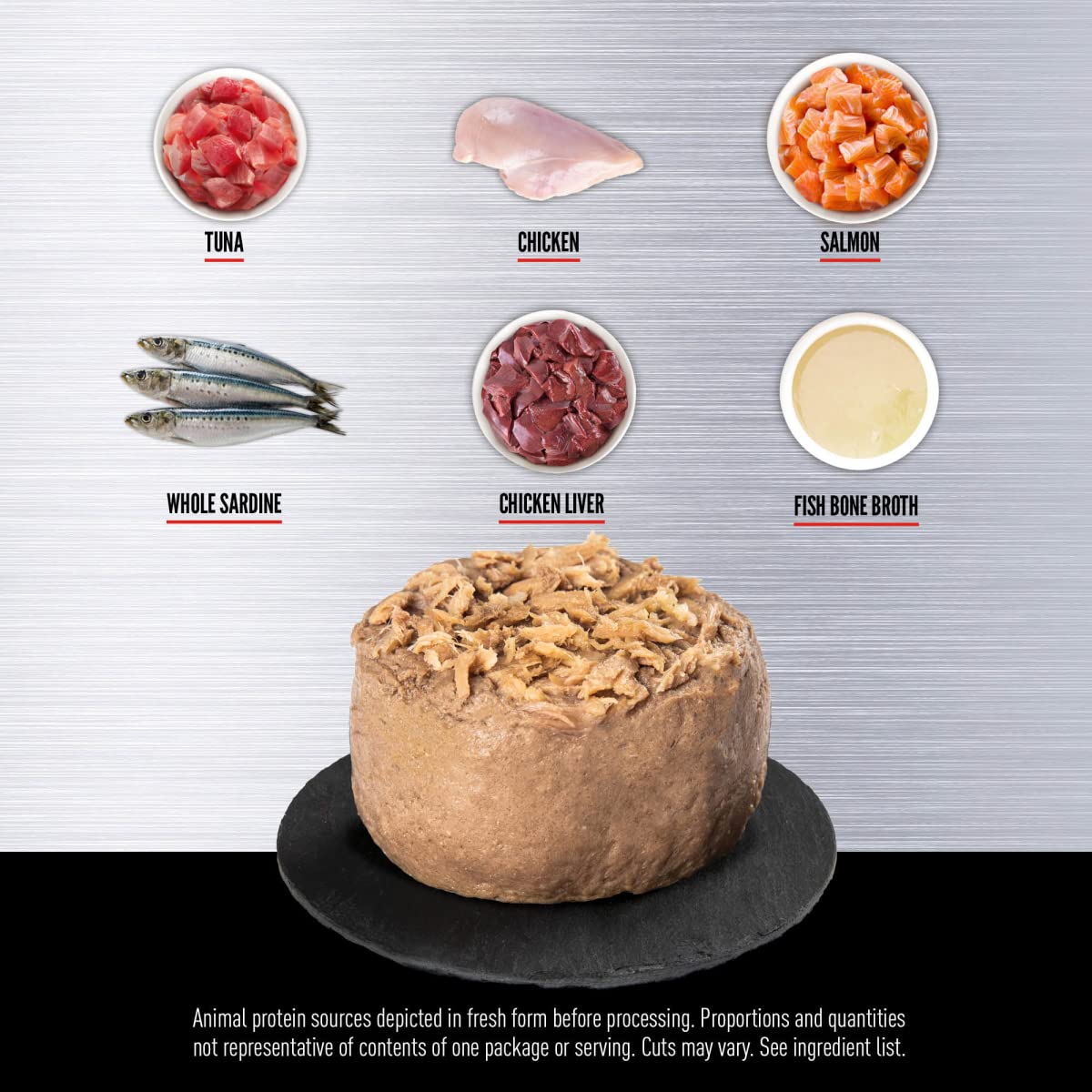 ORIJEN Tuna, Salmon and Beef Entree Adult Wet Cat Food, WholePrey Ingredients, 3 oz (Case of 24)