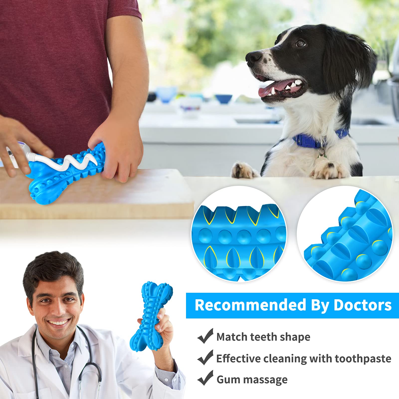 Legend Sandy Dog Toys For Aggressive Chewers Large Breed, Durable Dog Bones Squeaky Chew Toy, Nearly Indestructible Dog Toys For