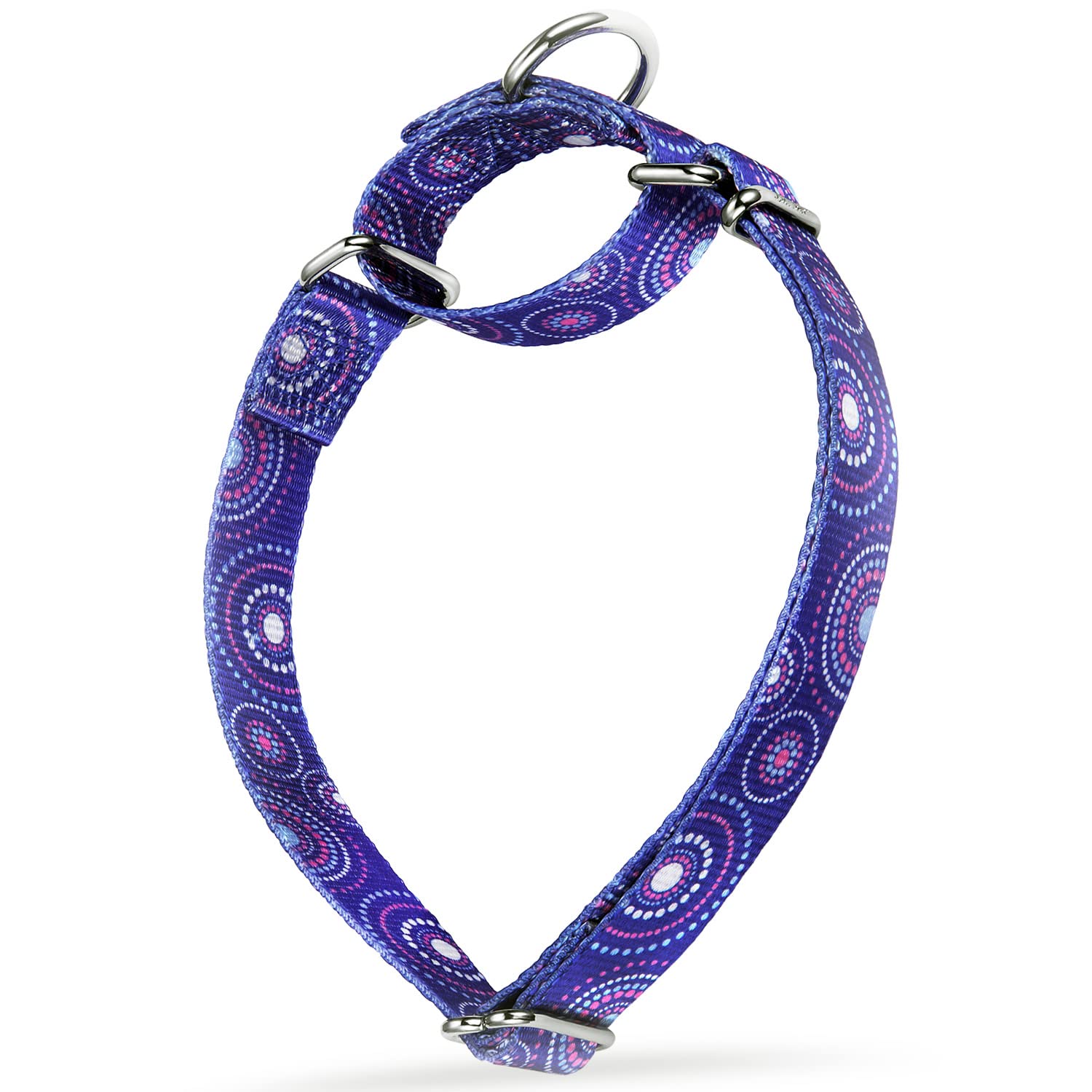 Dazzber Martingale Collar Dog Collar No Pull Pet Collar Heavy Duty Dog Martingale Collars Silky Soft With Unique Pattern For Med
