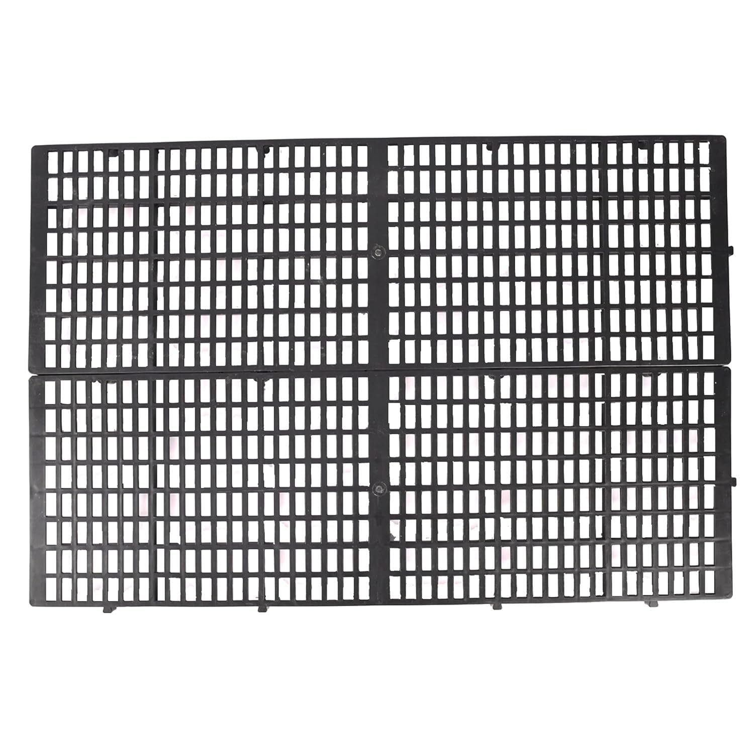 Toms Pet Plastic Floor Mat 36 x 12 Inch Heavy Duty Waterproof Flooring Bed Mat Ideal for Dogs/Cat/Rabbit/Goat (Black, Pack of 2)