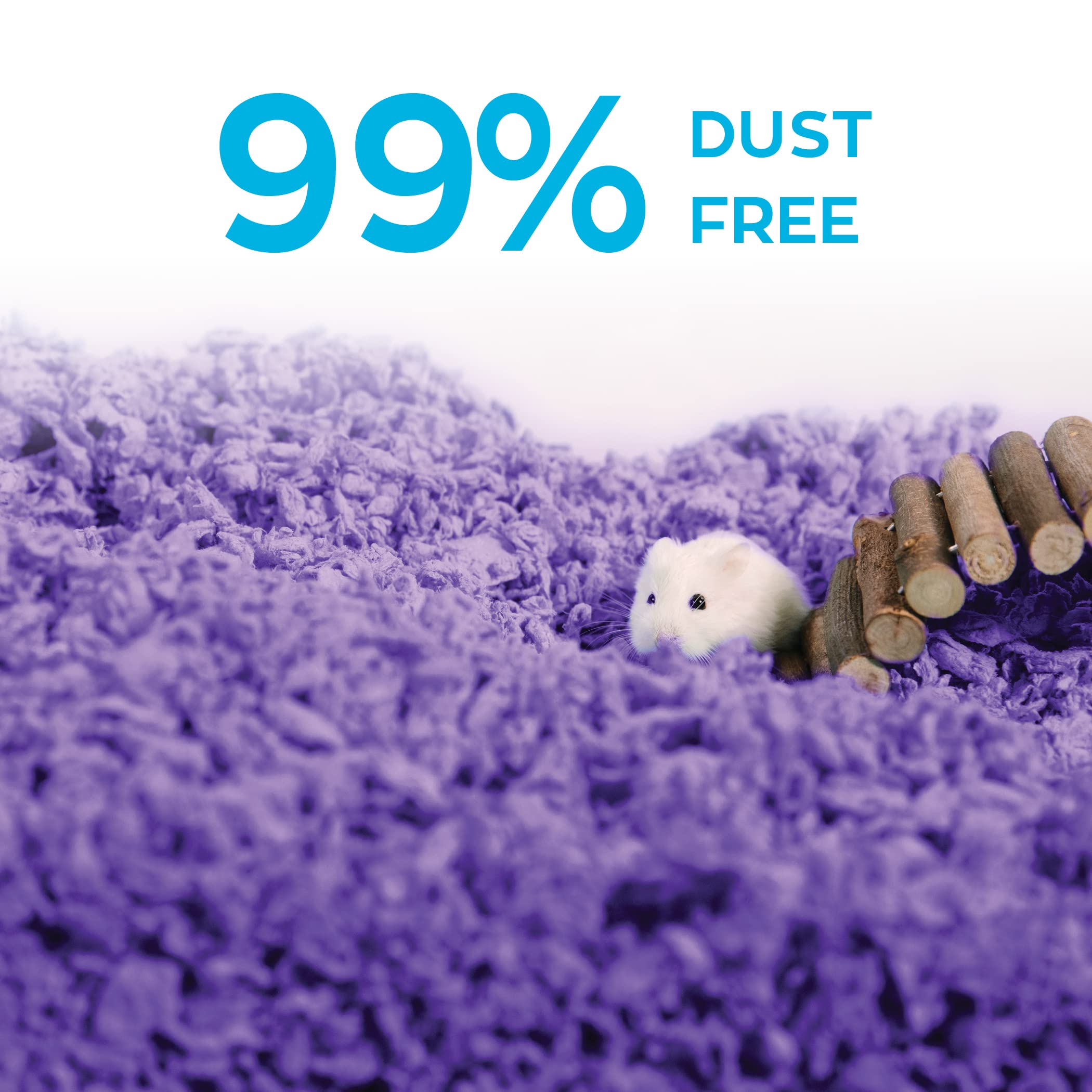 Carefresh Dust-Free Purple Natural Paper Small Pet Bedding With Odor Control, 10L