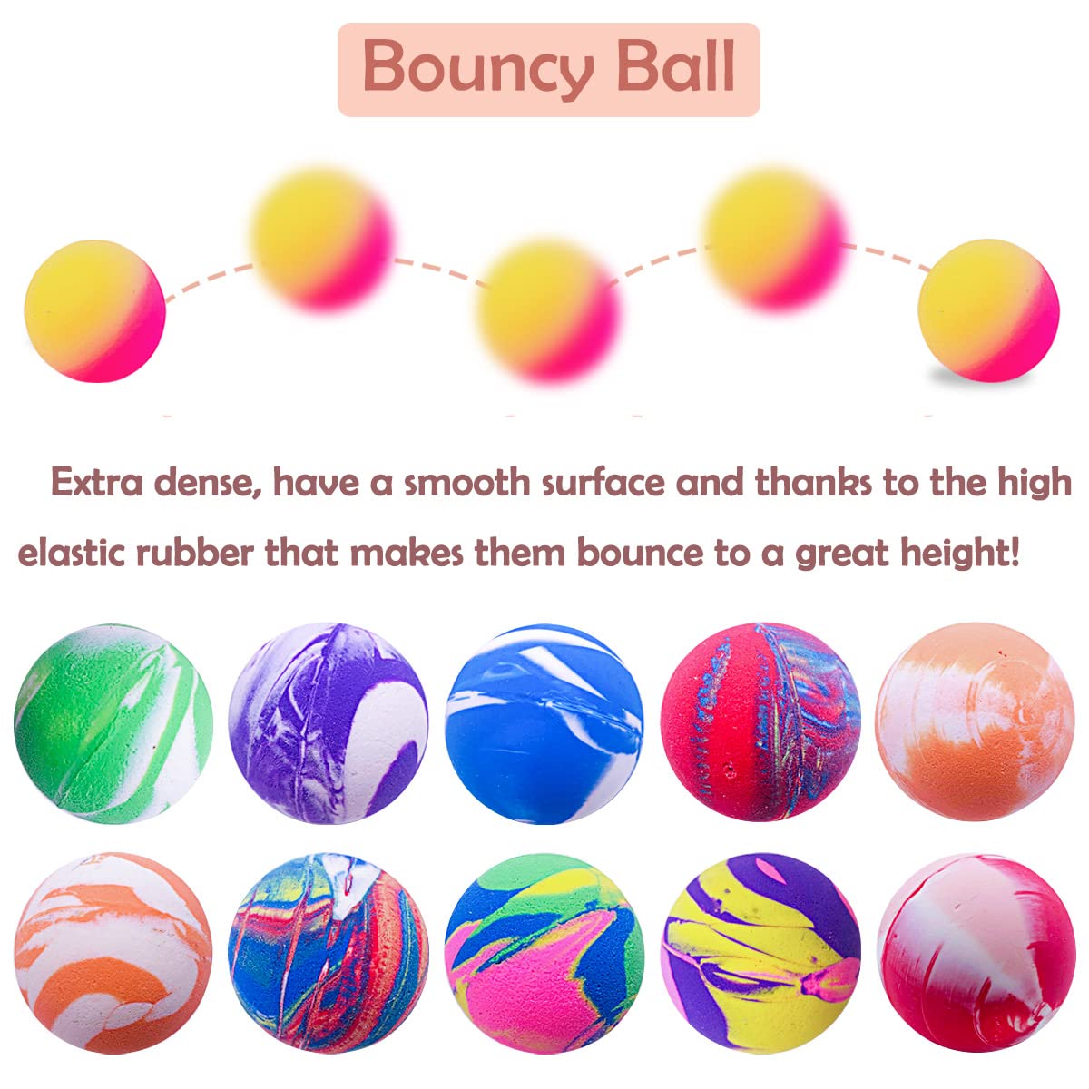 Pet Show 20Pcs 1.2 Inch Cat Toy Bouncy Balls Interactive Kitten Bouncing Ball For Indoor Cats Pet Birthday Gift Colorful Chase R