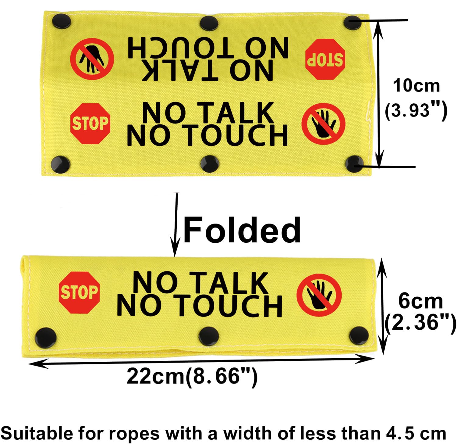 Funny Dog Leash Sleeve No Talk No Touch Dog Leash Wrap Sleeve Pet Birthday Gift (No Talk No Touch-Ye Sleeve)