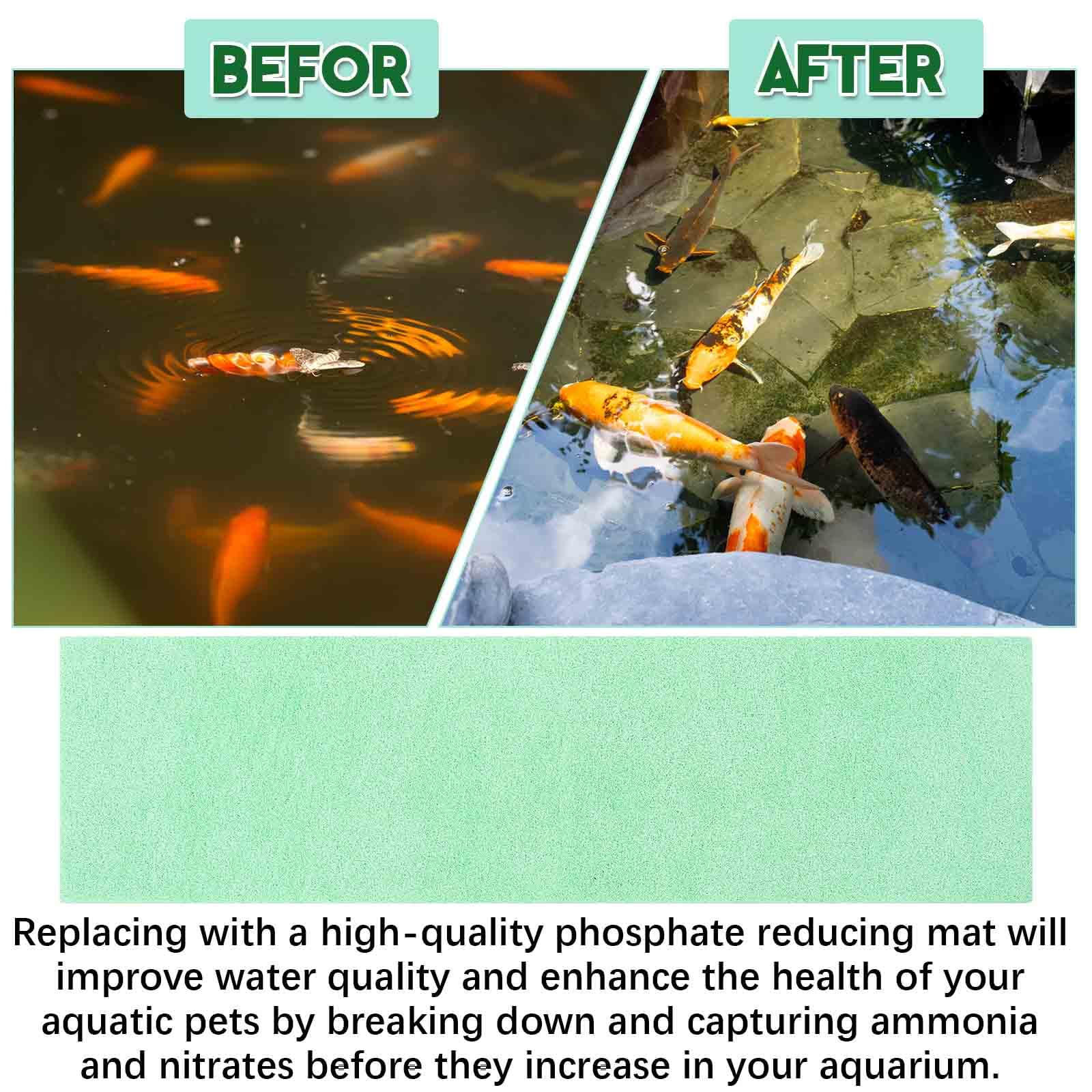 Treela 10 X 36 Inch Phosphate Reducer Filter Pad Fish Tank Filter Pads Phosphate Remover Aquarium Cut To Fit For Aquariums And P