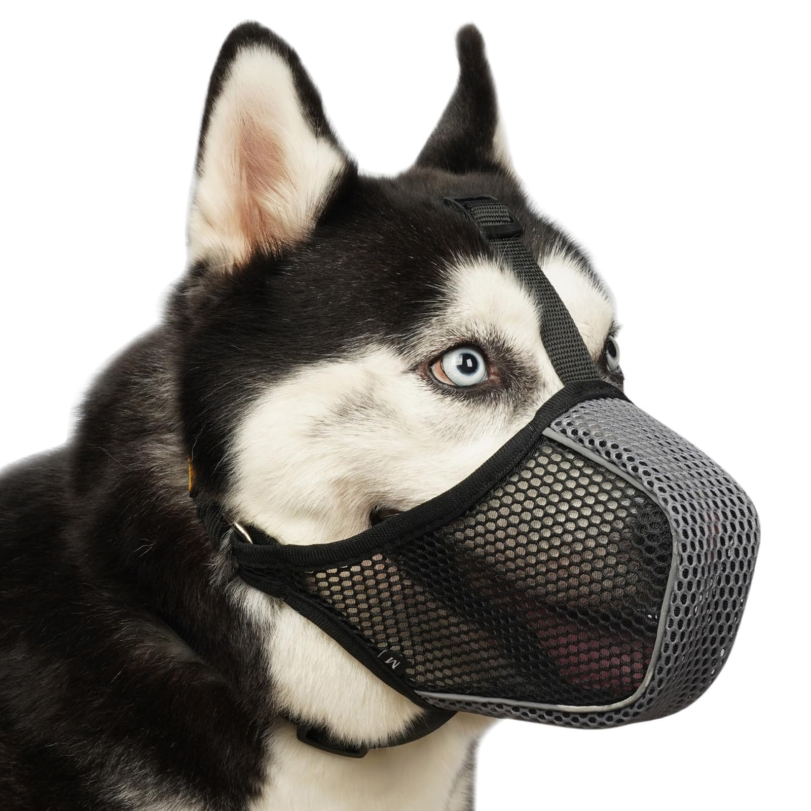 Mayerzon Dog Muzzle, Patented Mesh Soft Muzzles For Large Medium Small Dogs Poodle Husky Doberman Labrador Retriever For Scaveng