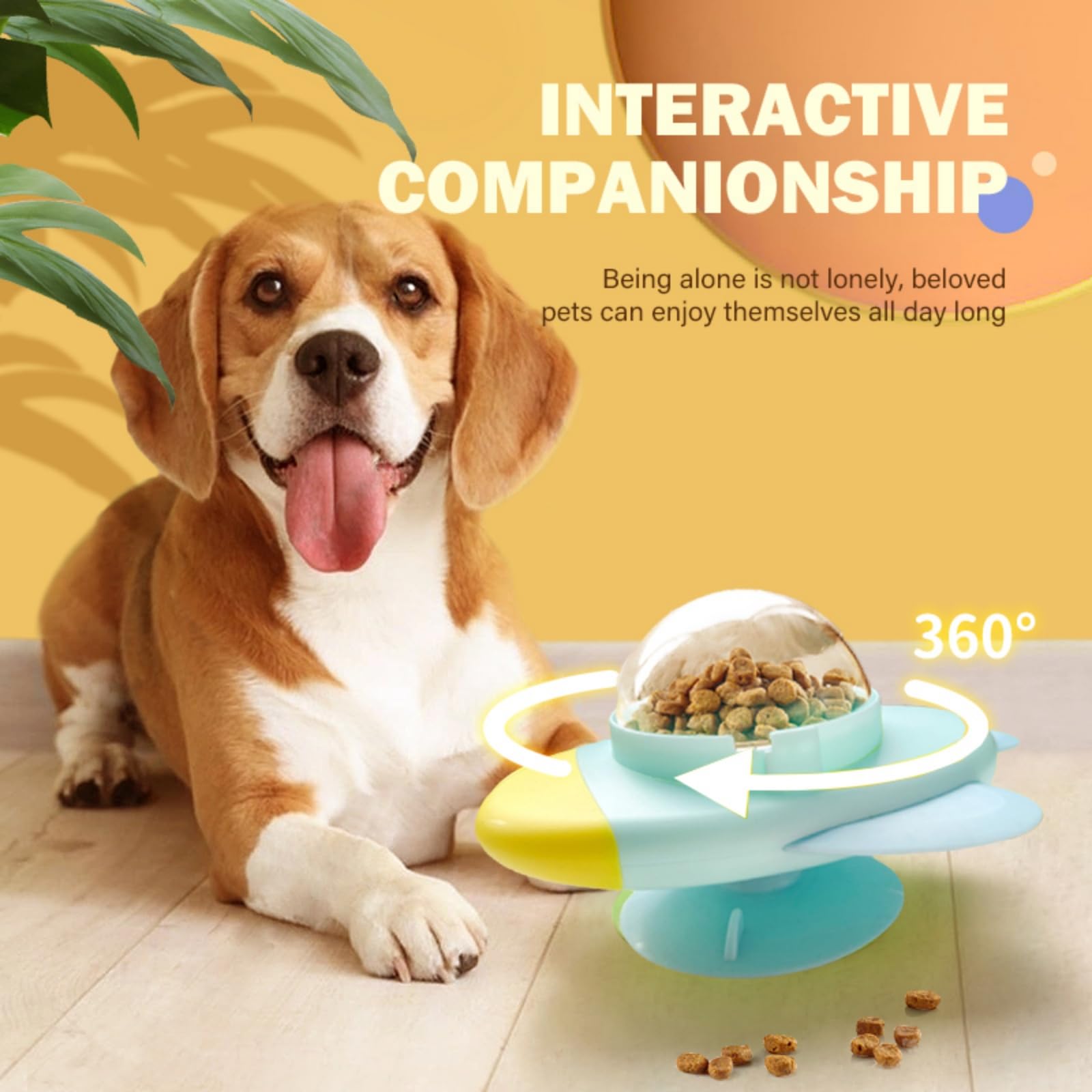 Interactive Dog Puzzle Toy Treat Dispenser - Slow Feeder to Reduce Boredom and Encourage Play
