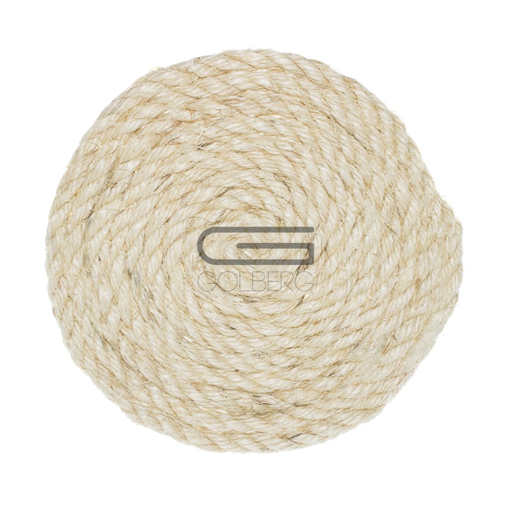 Golberg Premium 3/8-Inch Twisted Sisal Rope - Pet Safe - 100 Feet