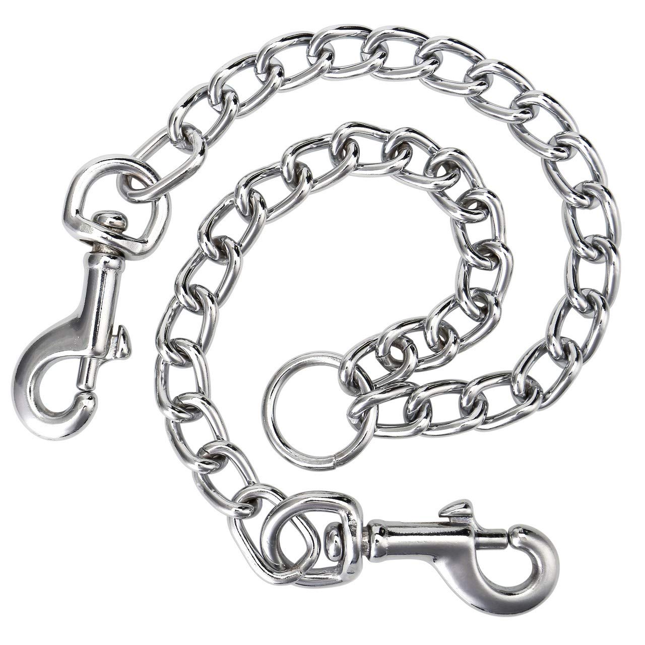 Filhome Metal Double Dog Leash Coupler, Chew Proof Tangle Free Dual Pet Dog Leash Extension Splitter Lead For 2 Dogs