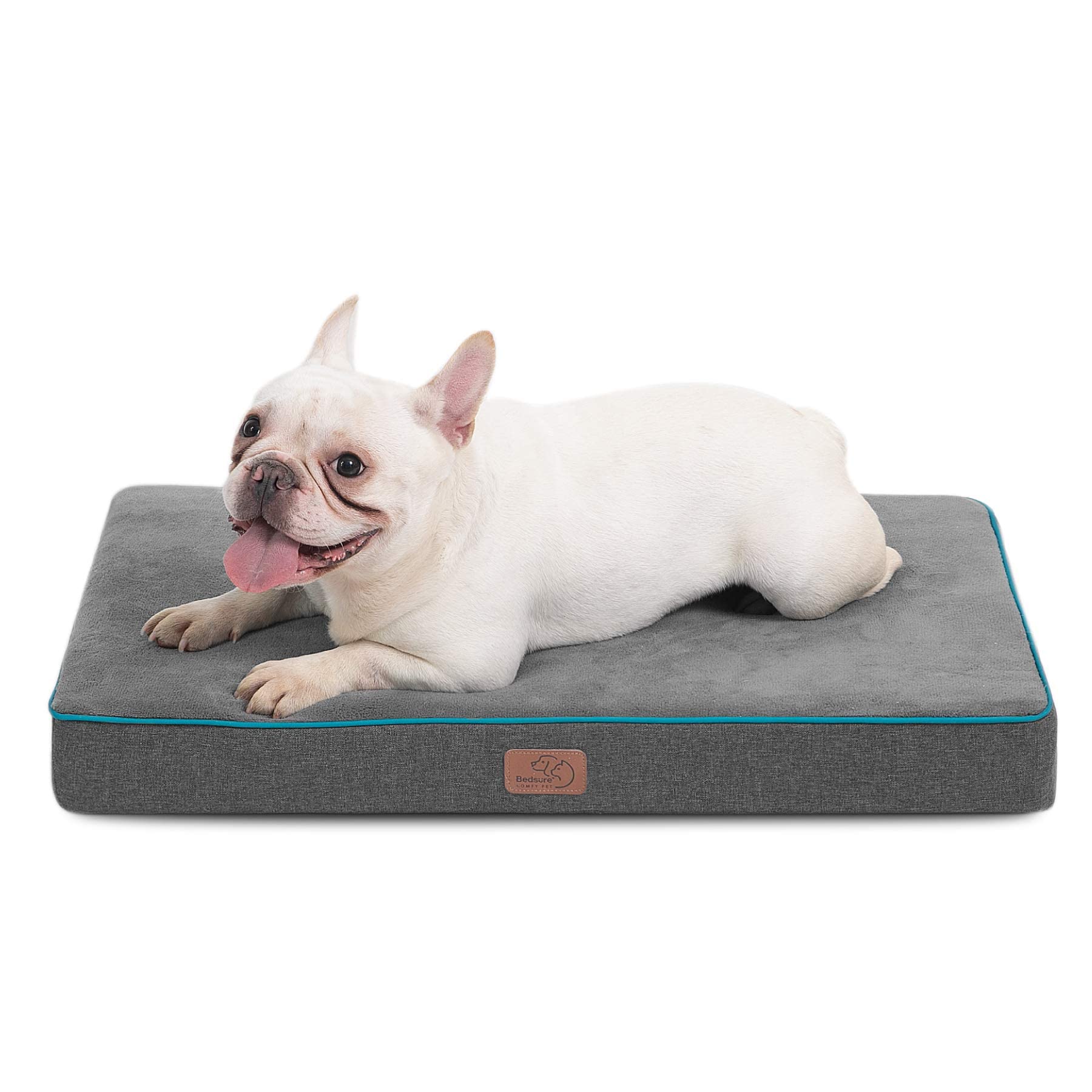 Bedsure Memory Foam Dog Bed Medium Size Dogs- Orthopedic Waterproof Pet Beds For Crate With Removable Washable Water-Resistant C