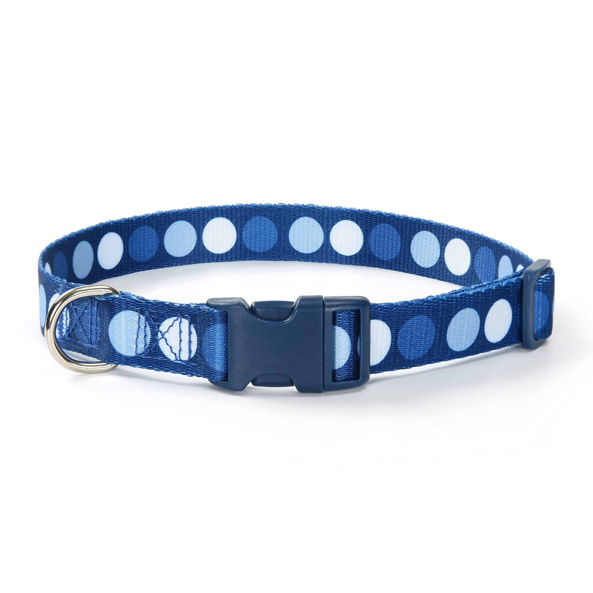 Mile High Life Dog Collar | Cute Puppy Collars | Lightweight Girl Dog Collar | Soft Boy Dog Collars | W Geometric Plaid Wave Lin