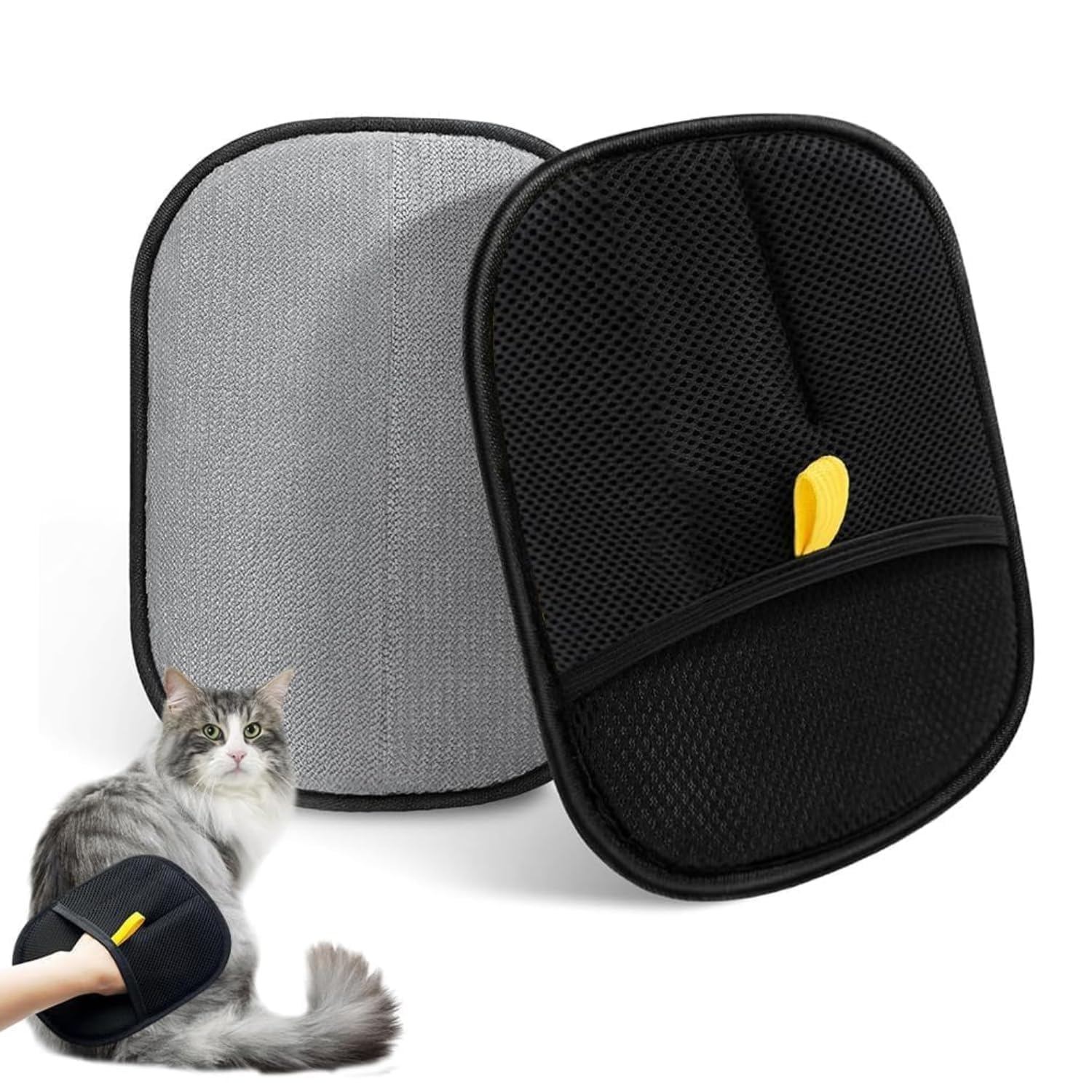 Pet Grooming Glove With Electrostatic Hair Removal Technology, DualUse Design For Cats And Dogs, Washable And Reusable, MultiS