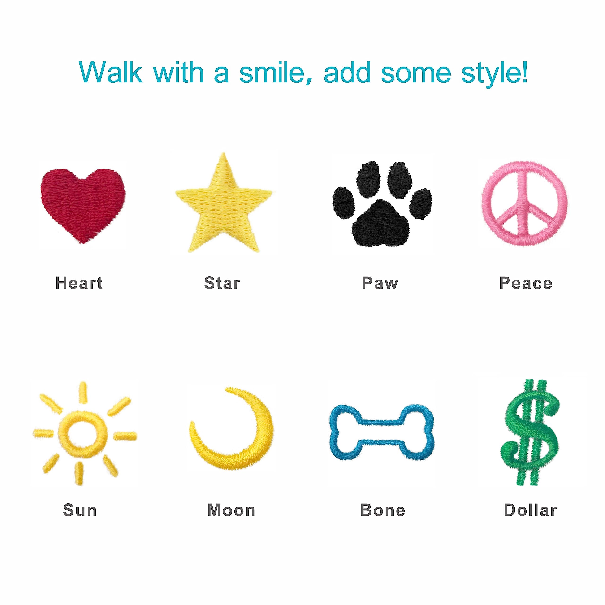 Blueberry Pet 8 Patterns Personalized Customized Adjustable Id Dog Collar, Spring Scent Rose Floral, Turquoise, Small, Embroidered With Name & Phone Number