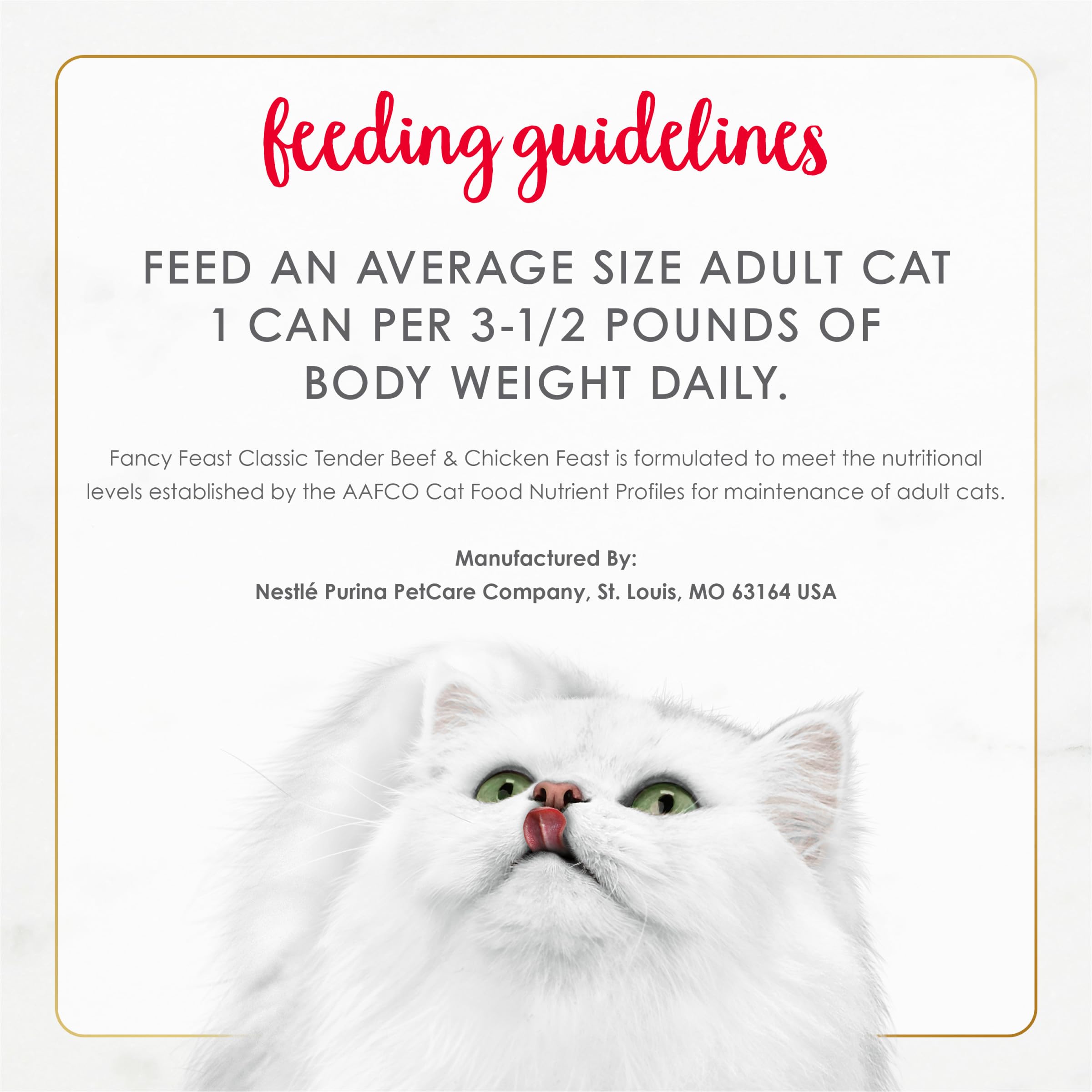 Purina Fancy Feast Tender Beef and Chicken Feast Classic Grain Free Wet Cat Food Pate - (Pack of 24) 3 oz. Cans