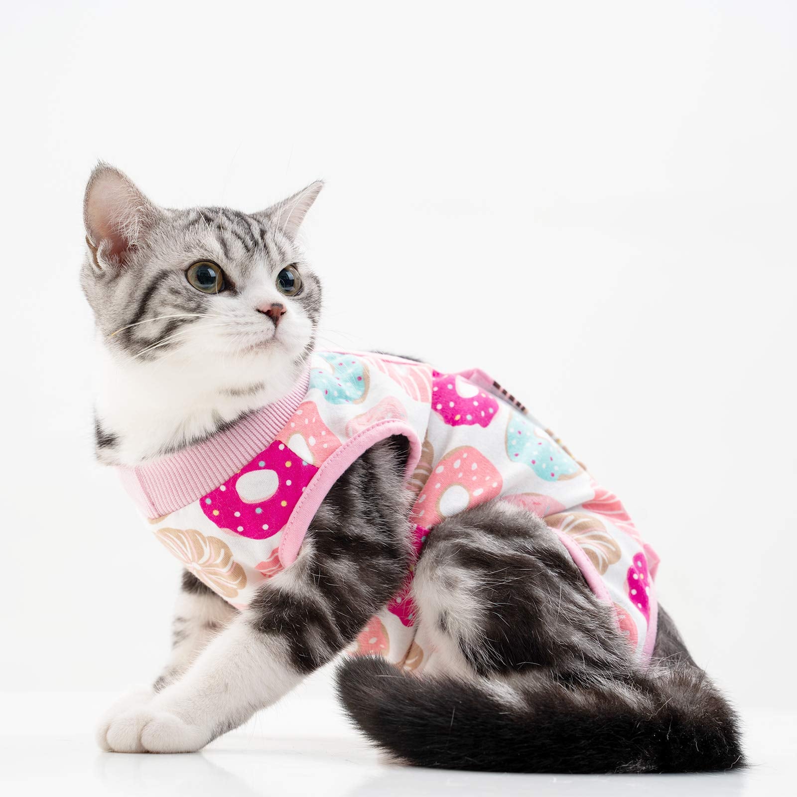 Cat Professional Surgical Recovery Suit,E-Collar Alternative For Cats Dogs,After Surgery Wear, Pajama Suit,Home Indoor Pets Clot