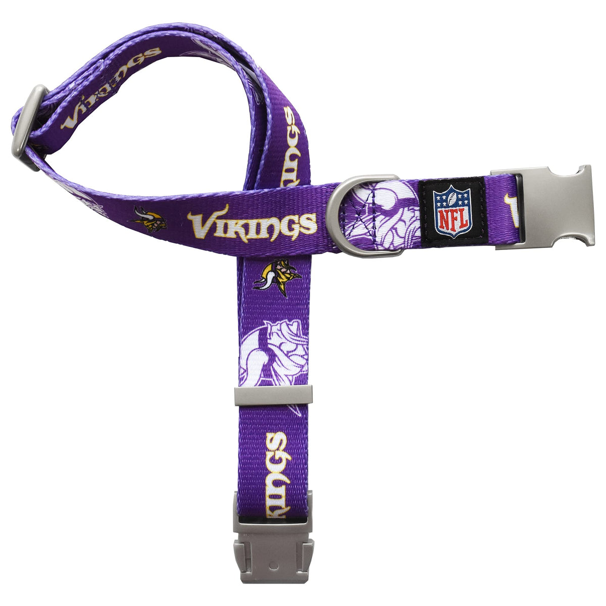 Littlearth Minnesota Vikings Nfl Premium Pet Collar