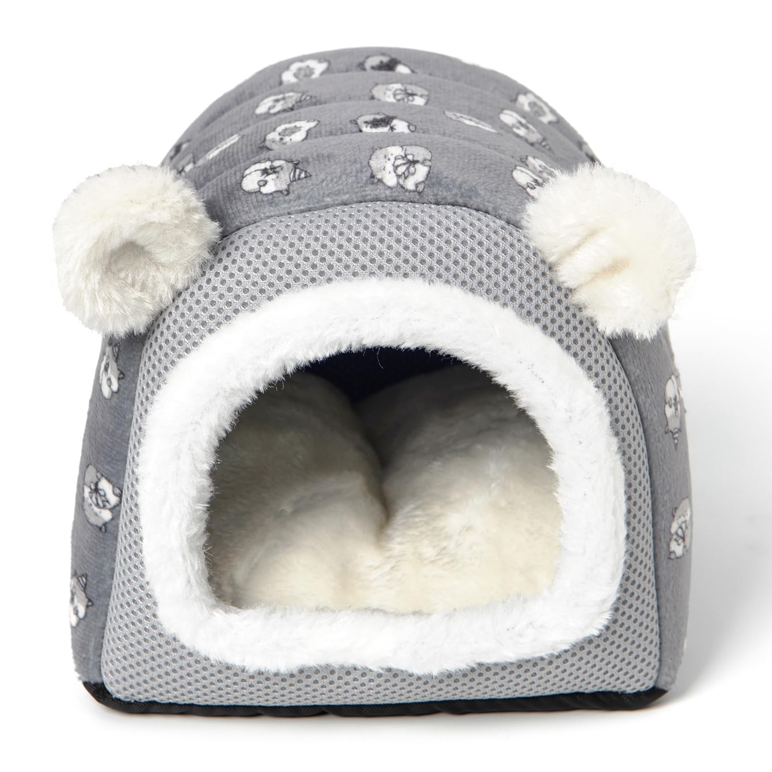 YUANST Hedgehog Bed Cave Nest Hideout, Hamster Guinea Pigs Small Animals Cage Supplies Warm House (Grey)