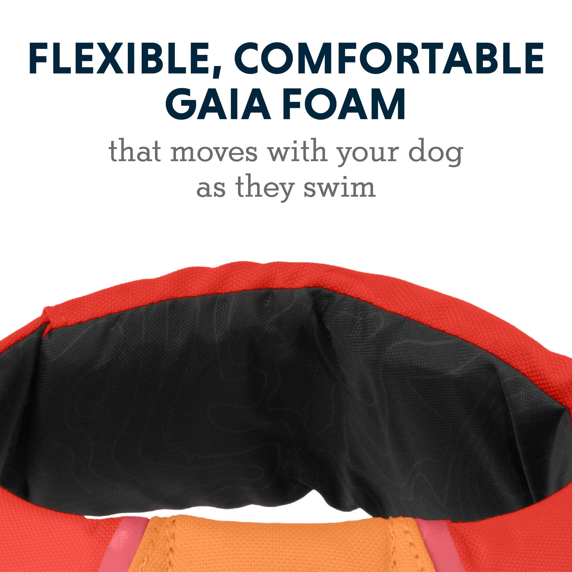 Ruffwear, Float Coat Dog Life Jacket, Swimming Safety Vest With Handle, Red Sumac, Small