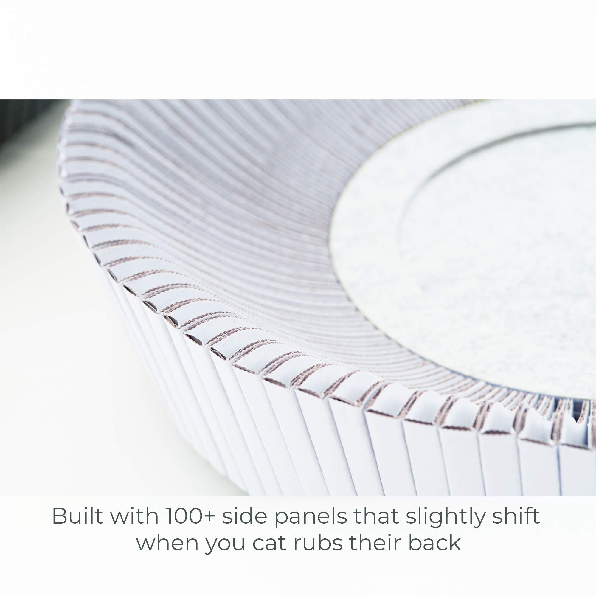 Katris Nest Cat Scratcher Lounge Bed (Pearl White Assembled Bundle)