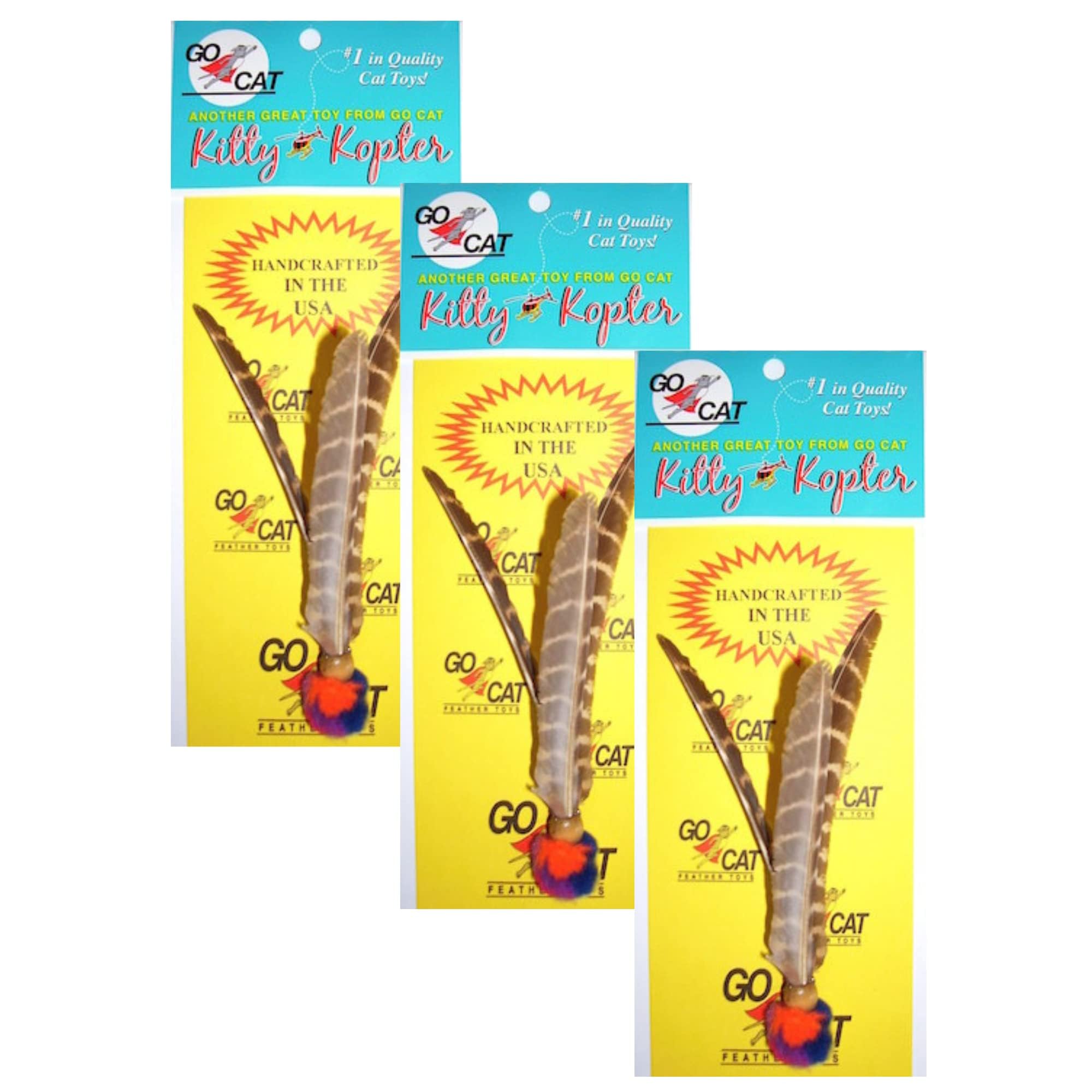 3 Pack Of Go Cat Kitty Kopters By Da Bird