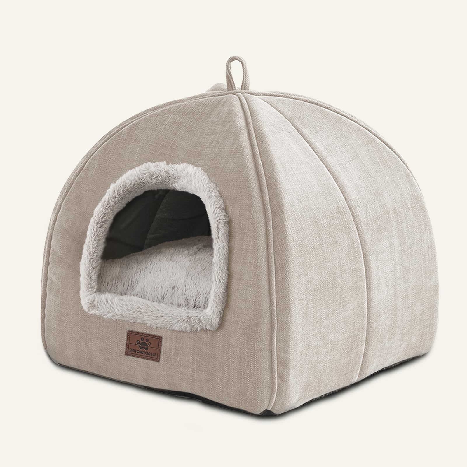 Cat Beds For Indoor Cats - Cat House Cats Tent With Removable Washable Cushioned Pillow, Soft And Self Kitten Beds,Pet Bed(Large