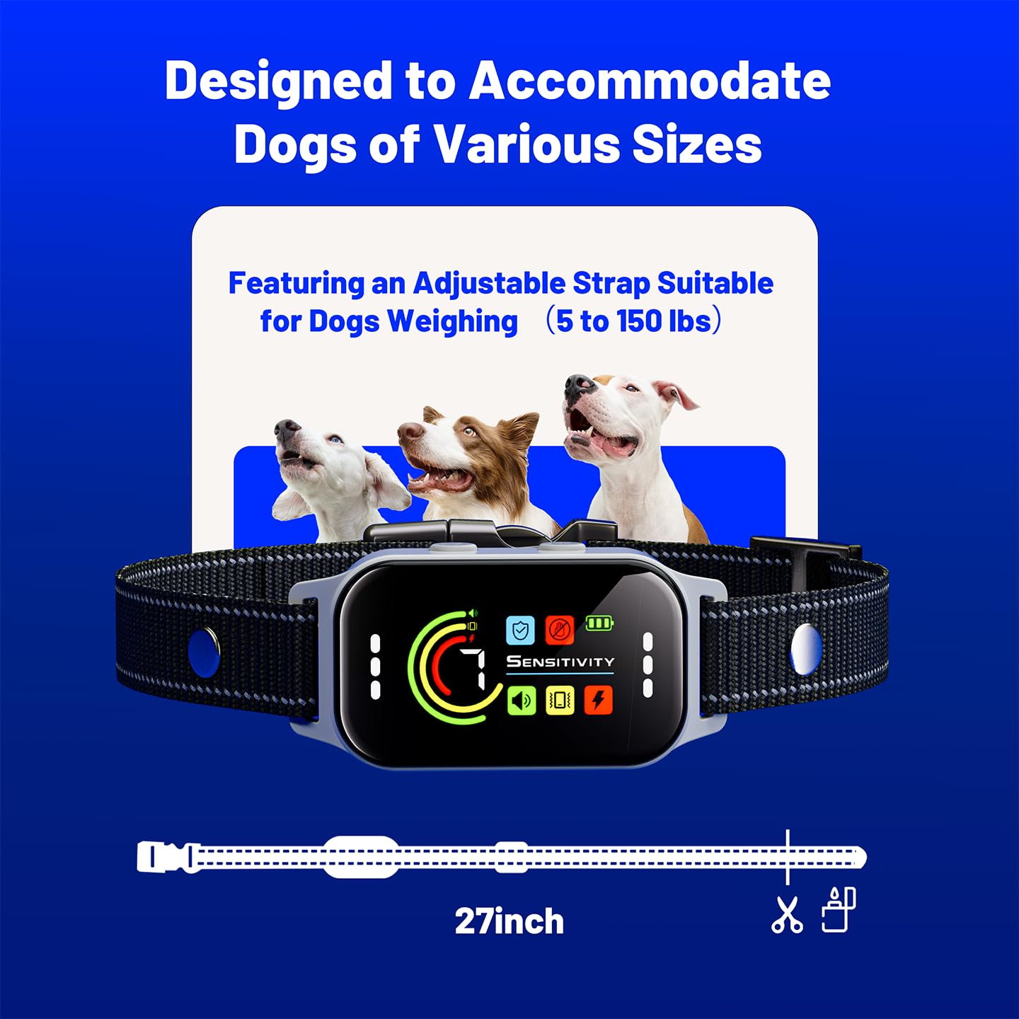 Bark Collar, Fotuial 2 Pack Dog Bark Collar For Small, Medium, Large (5-150 Lbs)Dogs- Smart Rechargeable Anti-Barking Training C