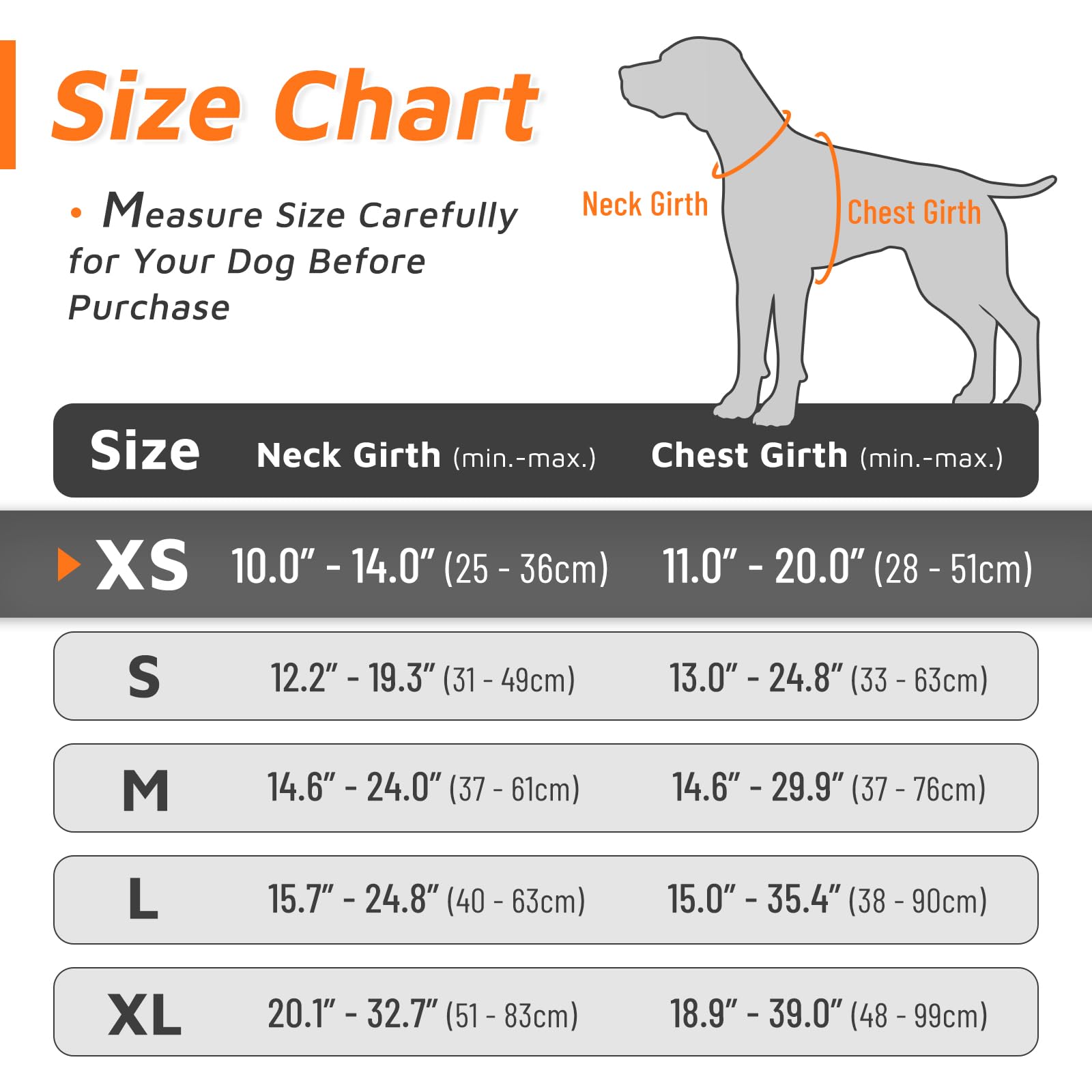 Eagloo Small Dog Harness No Pull, Service Vest With Reflective Strips And Control Handle, Adjustable And Comfortable For Easy Walking, No Choke Pet Harness With 2 Metal Rings, Orange, Xs