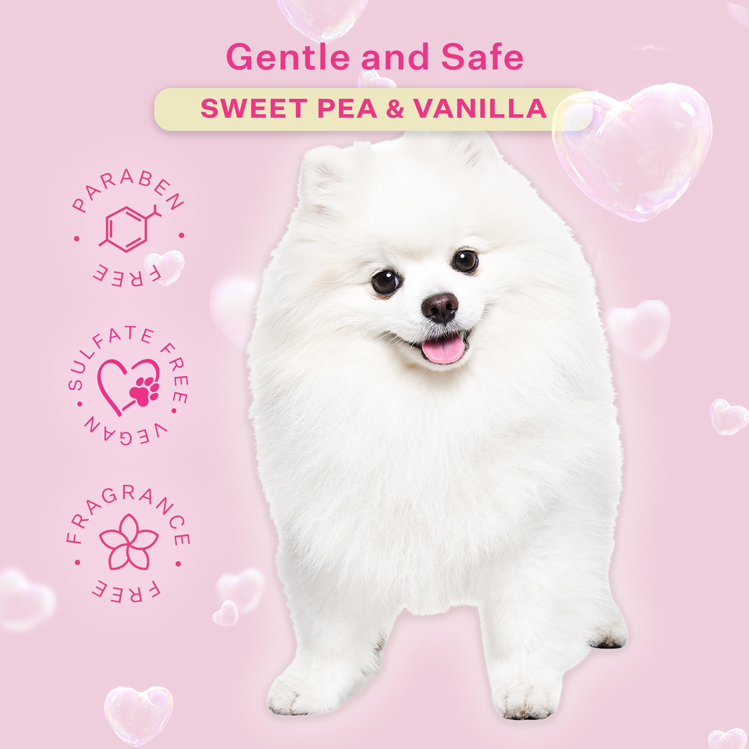 Paris Hilton Dog Deodorizer & Detangler | Odor Neutralizing With Light Sweet Pea & Vanilla Scent For Fresh Grooming & Detangling