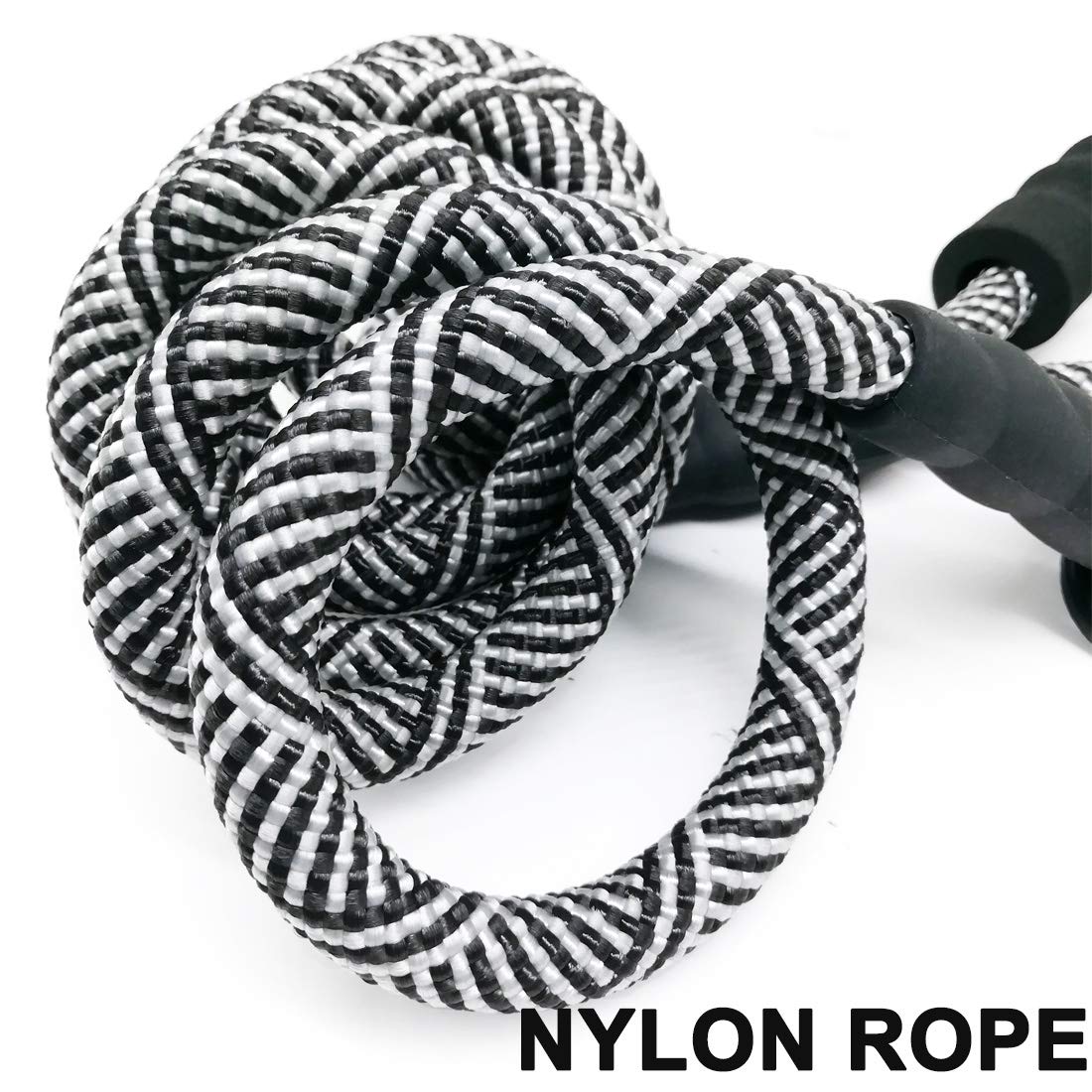 Maypaw Heavy Duty Rope Dog Leash, 3/4/5/7/6/8/10/12/15 Ft Nylon Pet Leash, Soft Padded Handle Thick Lead For Large Medium Dogs S