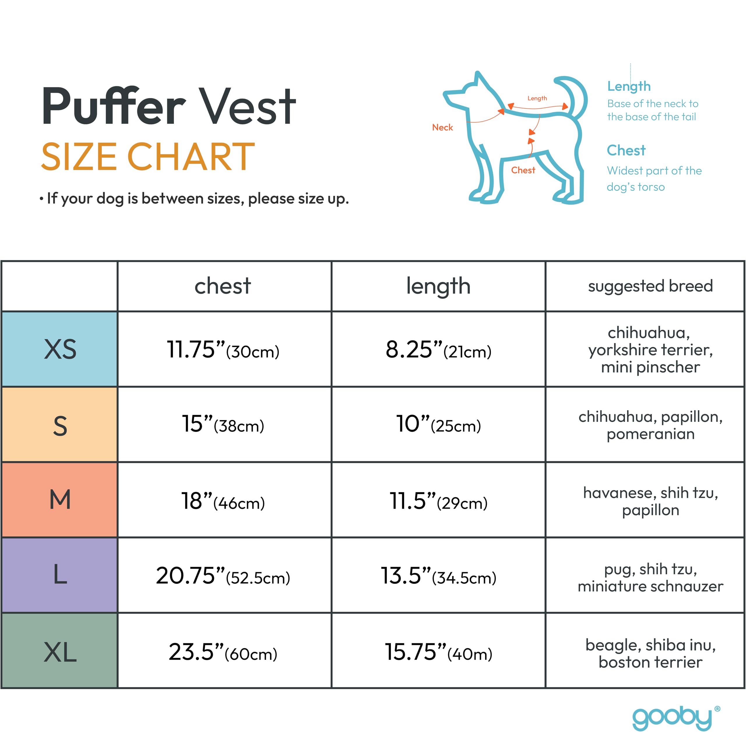 Gooby Puffer Vest Dog Jacket - Blue, Medium - Ultra Thin Zip Up Wind Breaker with Dual D Ring Leash - Water Resistant Small Dog