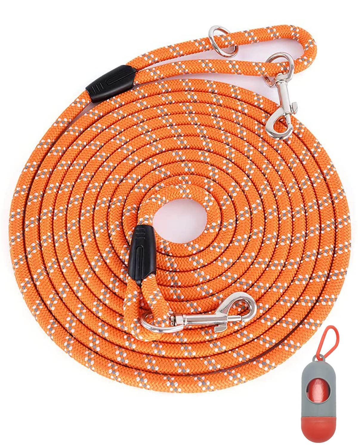 Long Leash For Dog Training 10Ft 16Ft 30Ft 50Ft 100Ft, Reflective Threads Check Cord Recall Dog Lead For Large Medium Small Dogs, Dog Tie-Out Cable For Playing, Camping, Or Backyard