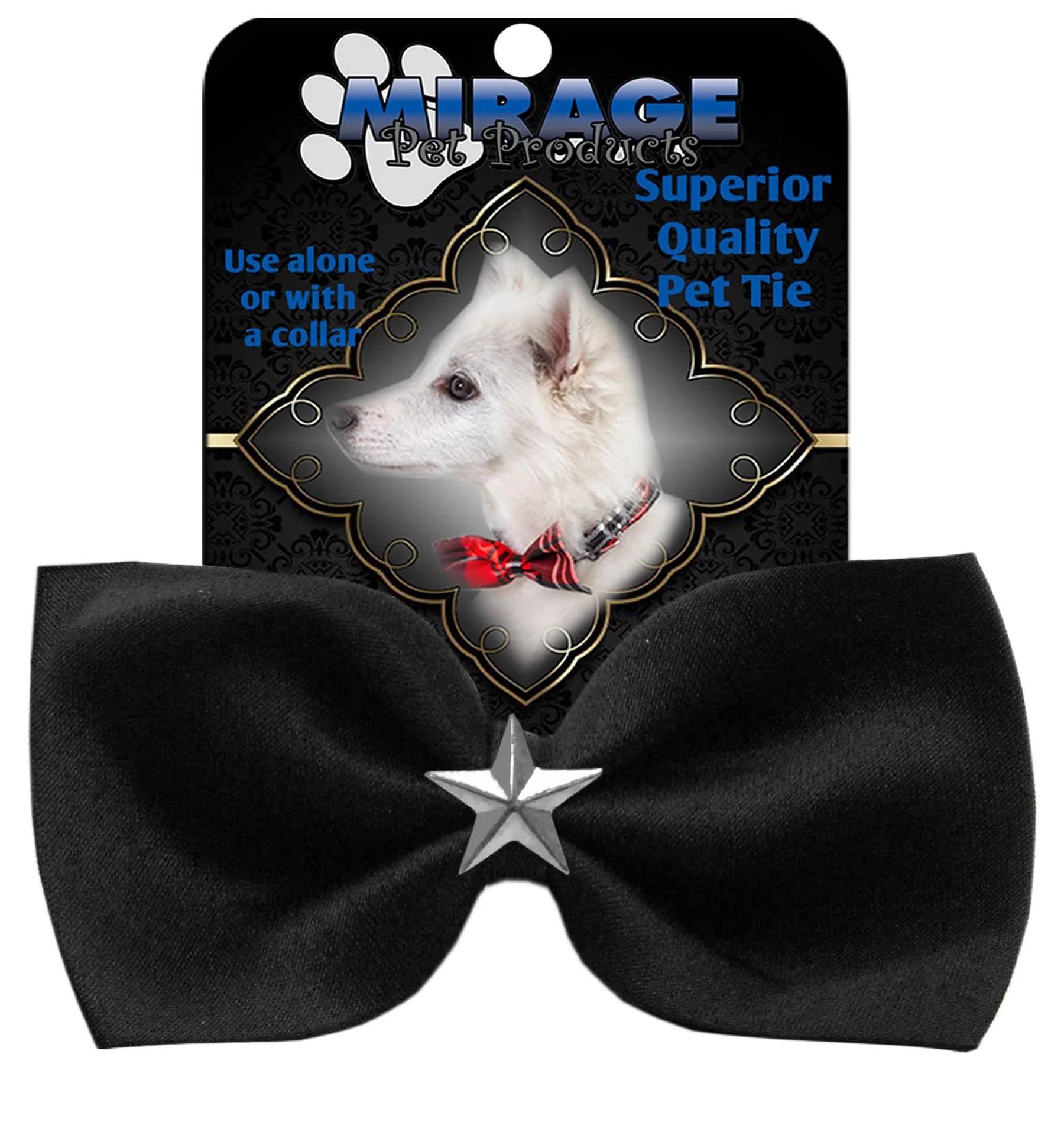Silver Star Widget Pet Bowtie Light Pink