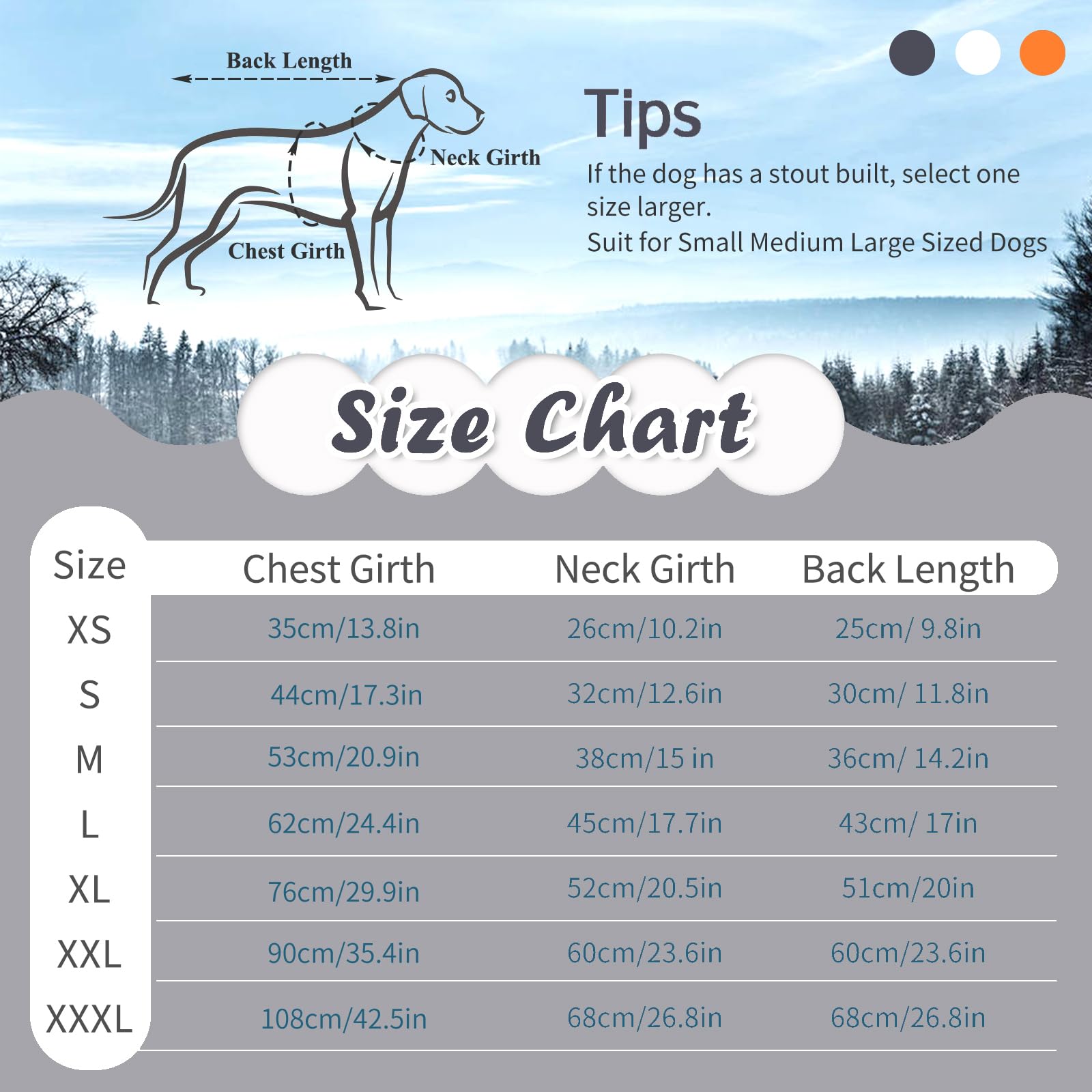 Ikipuko Dog Jacket - Winter Waterproof Dog Coat With Fleece Lining, Reflective Stripe, Zip Up Harness, High Collar Snowsuit (Gre