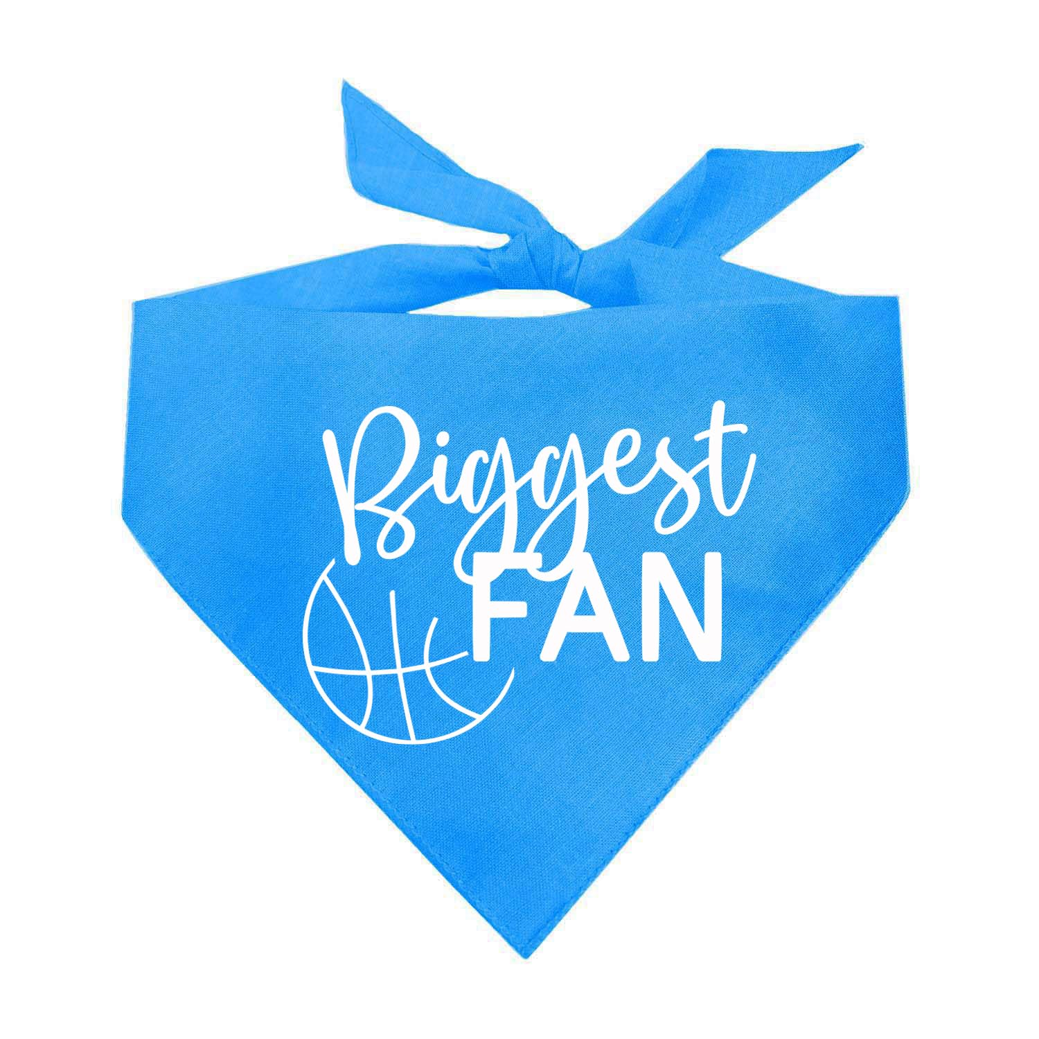 Biggest Fan Basketball Dog Bandana (Turquoise, Os 541)
