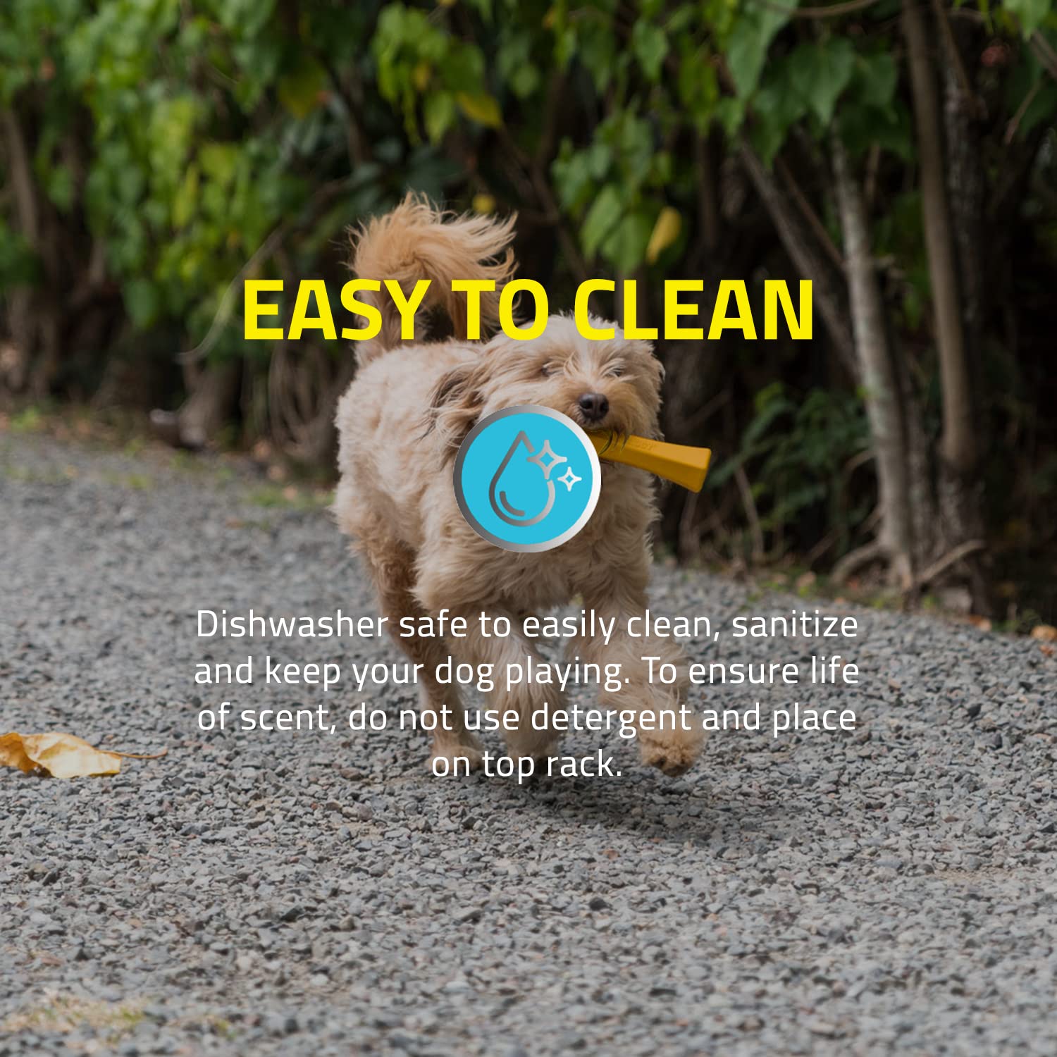 Playology Squeaky Chew Stick Dog Toy for Large Dogs - Cheddar Cheese Scented, Non-Toxic Rubber, Ideal for Moderate Chewers