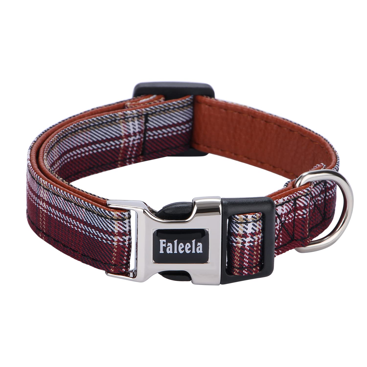 Faleela Soft &Comfy Bowtie Dog Collar,Detachable And Adjustable Bow Tie Collar,For Small Medium Large Pet (Red And White, Small