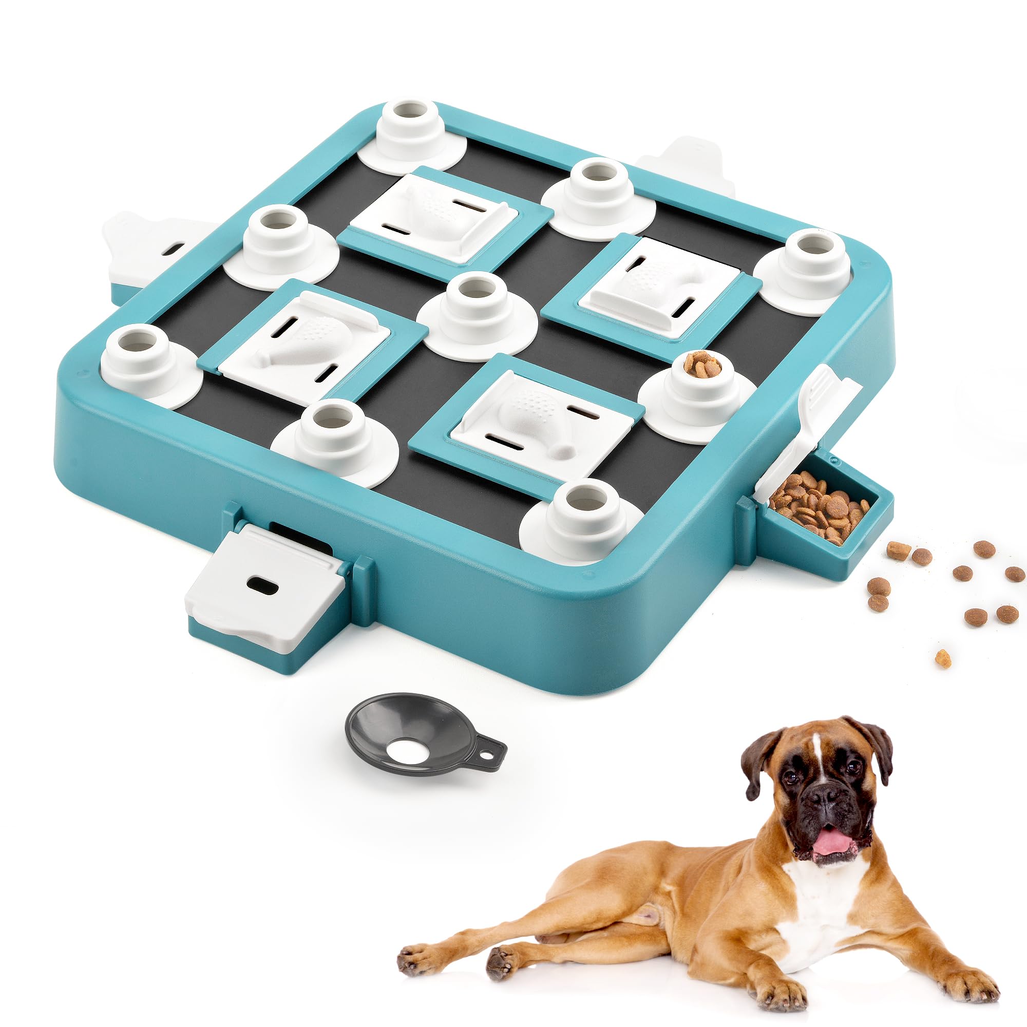 Laccen Dog Puzzle Toys, Level 3 In 1 Interactive Dog Toys For Boredom, Funny Feeding Toy For Iq Training Brain Stimulating, Trea