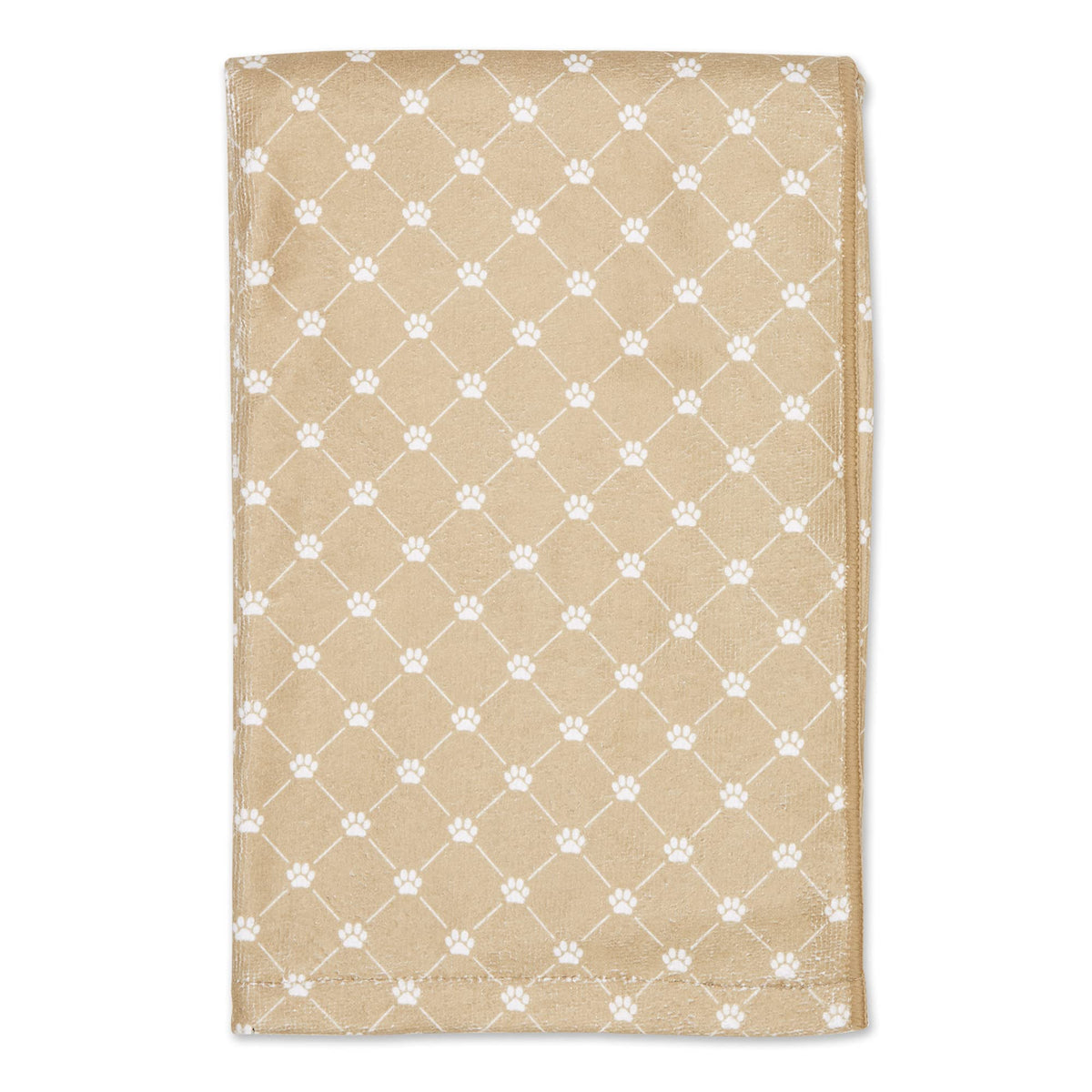 Bone Dry Pet Grooming Towel Collection Absorbent Microfiber X-Large, 41X23.5', Trellis Taupe