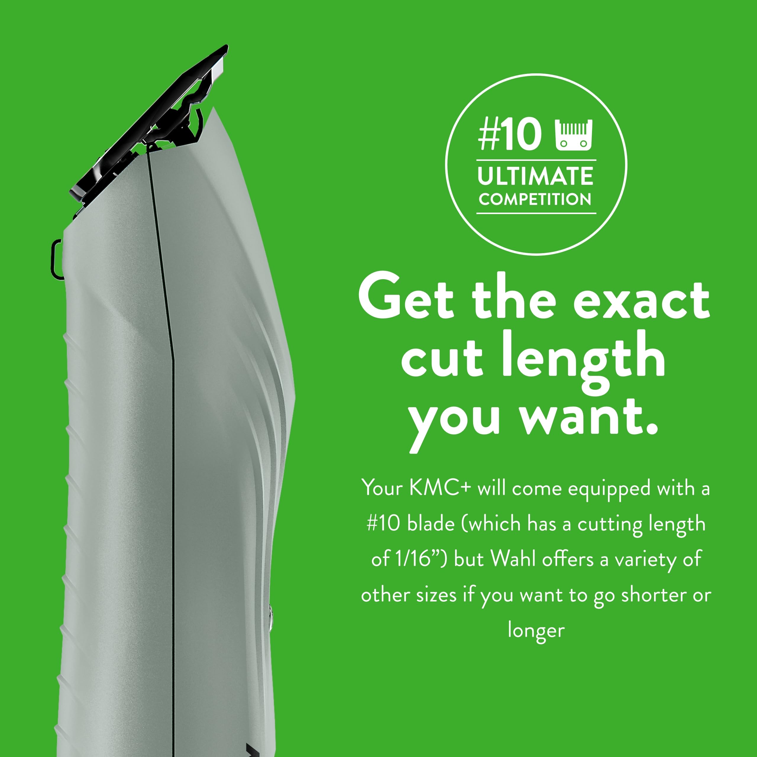 Wahl Professional Animal KMC+ 2-Speed Cordless Clipper (3025661) - Detachable Blade Pet & Dog Clipper Kit - Patented Ergonomic H