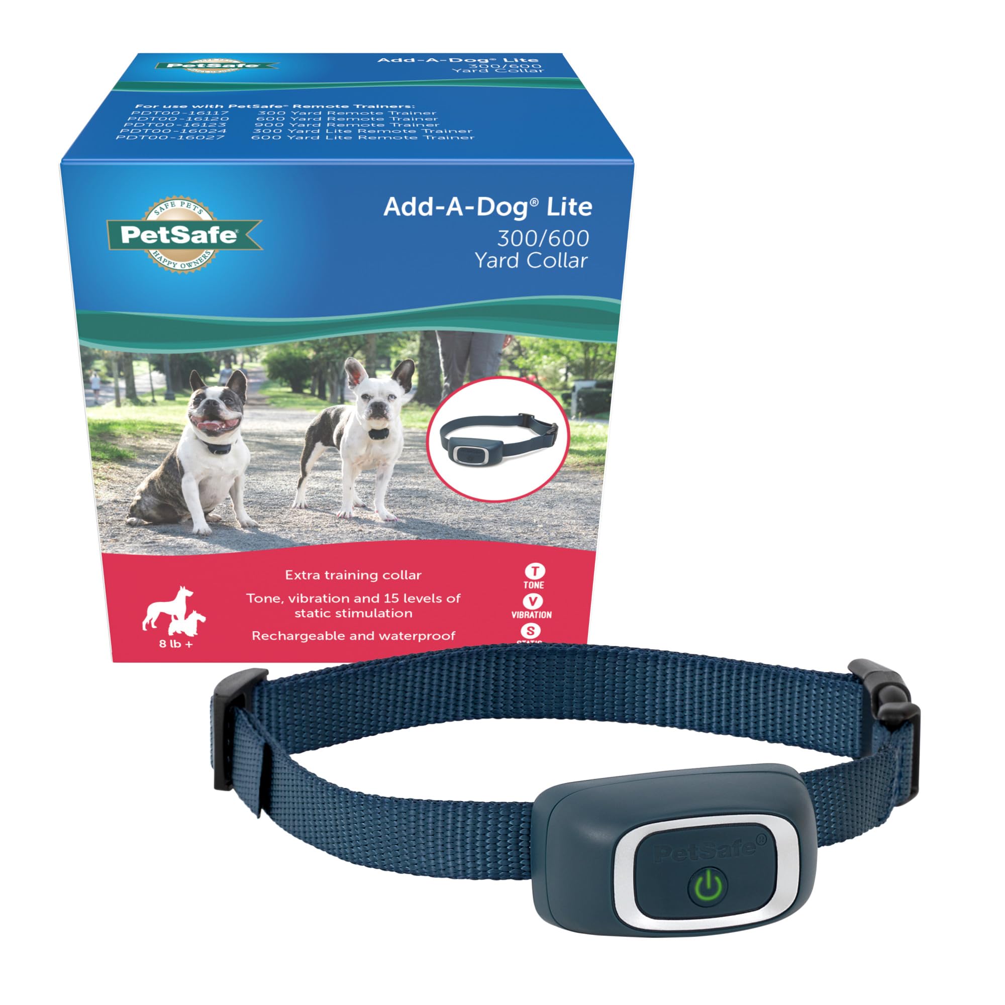 Petsafe Add-A-Dog Remote Training Collar - Smaller Version For Small Or Medium Dogs - Choose From Tone, Vibration, Or 15 Levels 